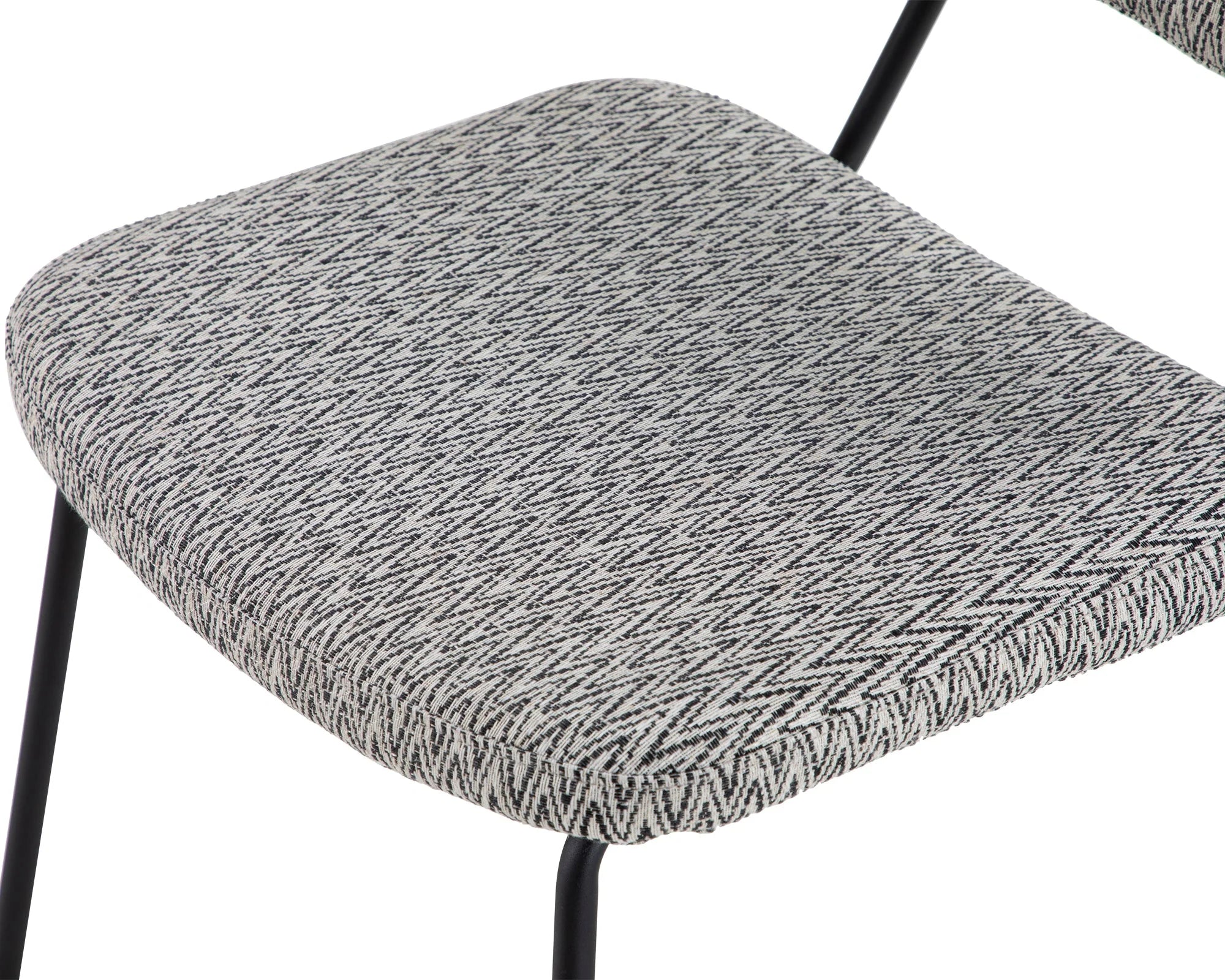 Set of 2 Tatini Emporio Pattern Linen Look Dining Chairs