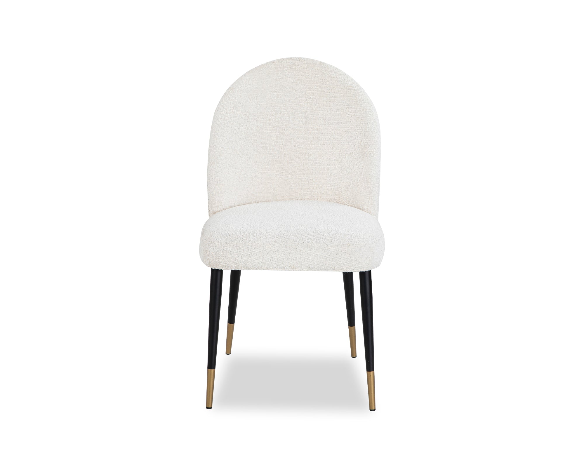 Set of 2 Alfa Dining Chairs - Sand Cream Boucle