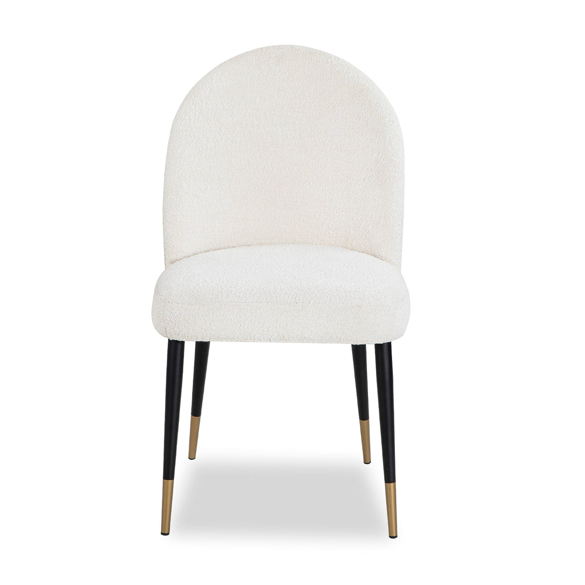Set of 2 Alfa Sand Cream Boucle Dining Chairs