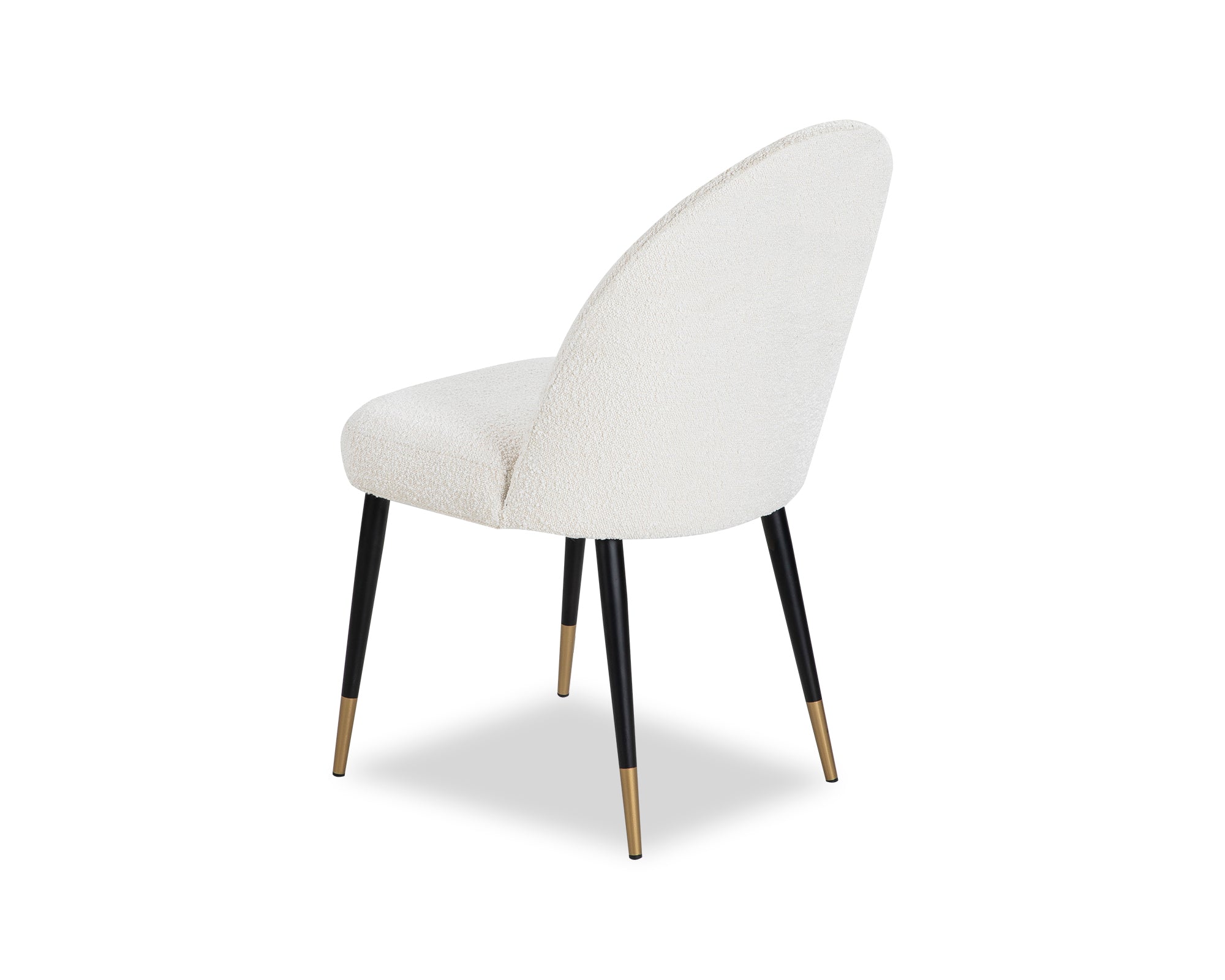 Set of 2 Alfa Dining Chairs - Sand Cream Boucle