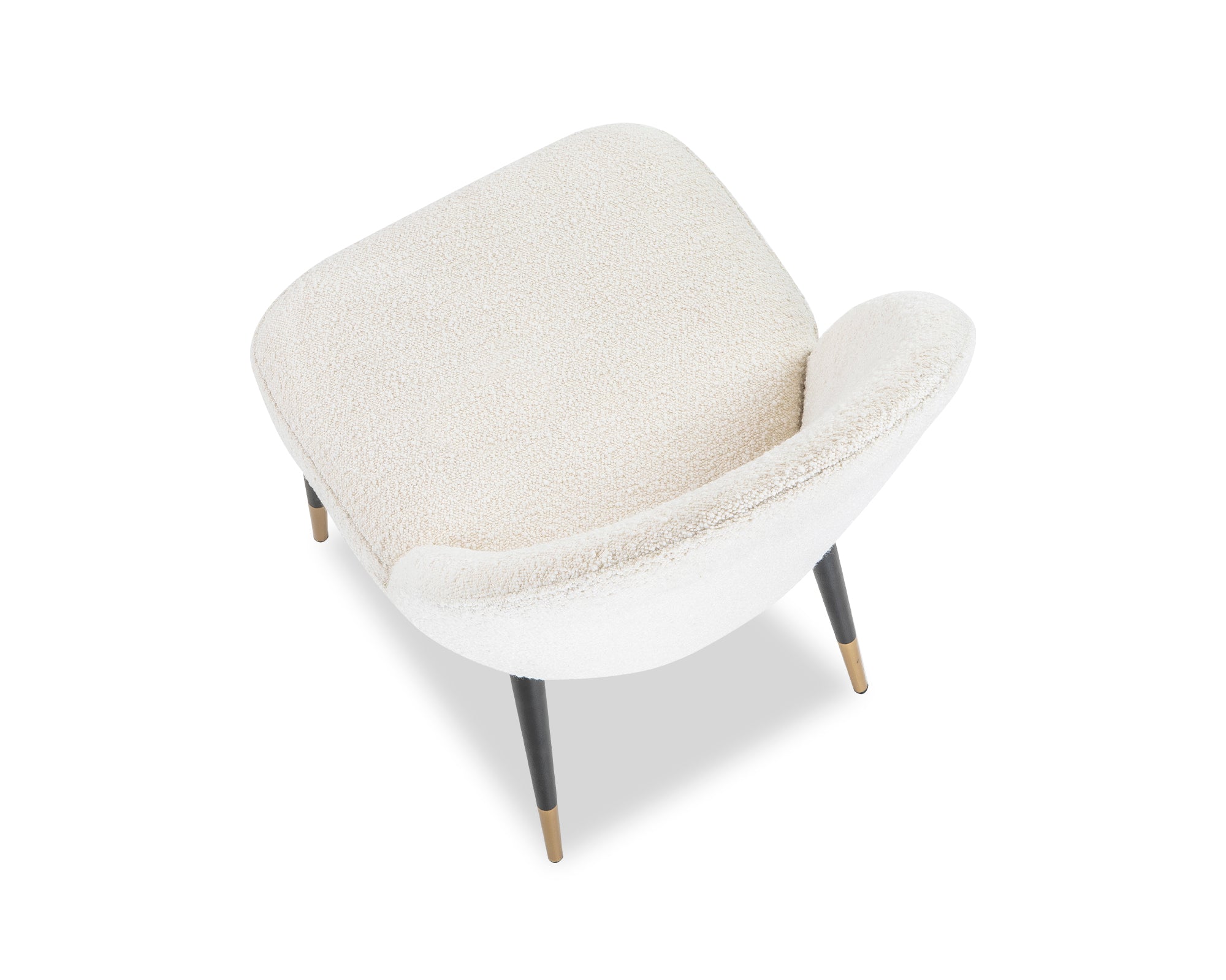 Set of 2 Alfa Dining Chairs - Sand Cream Boucle