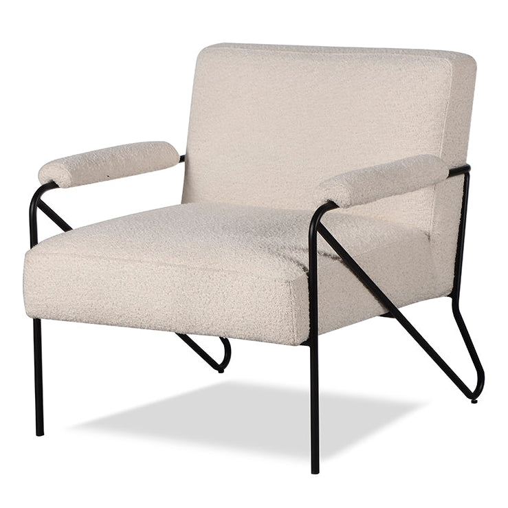 Kemper Sand Cream Boucle Armchair