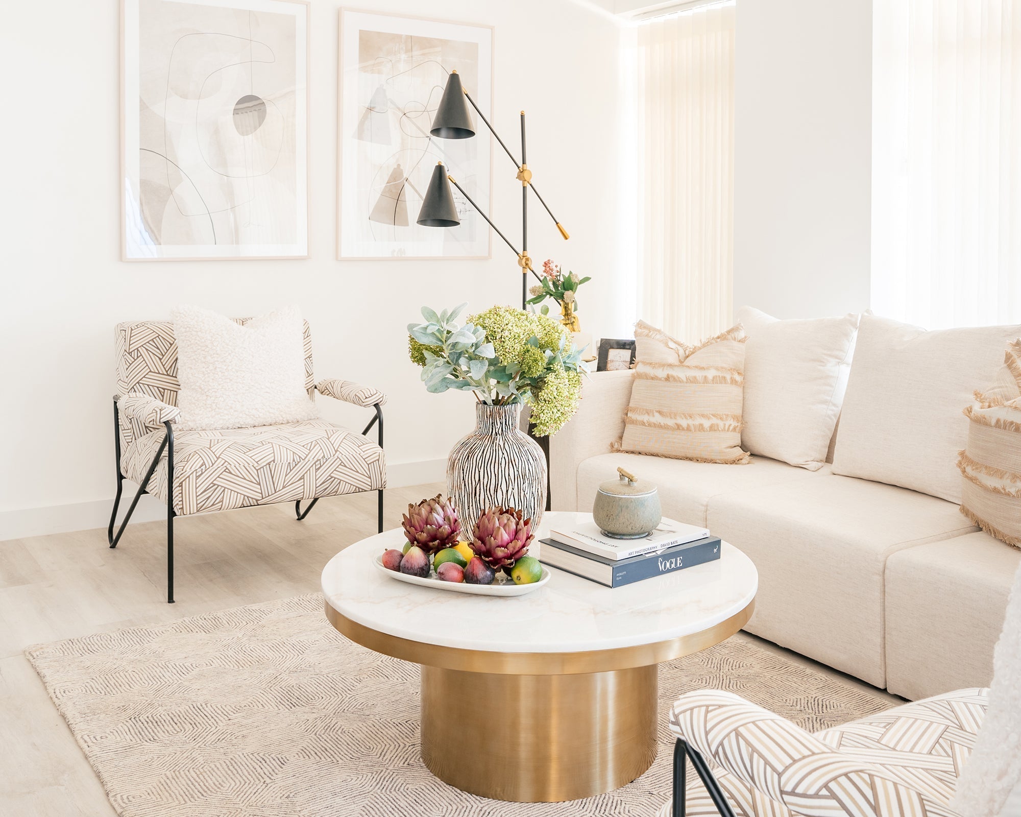 Kemper Armchair - Geo Beige