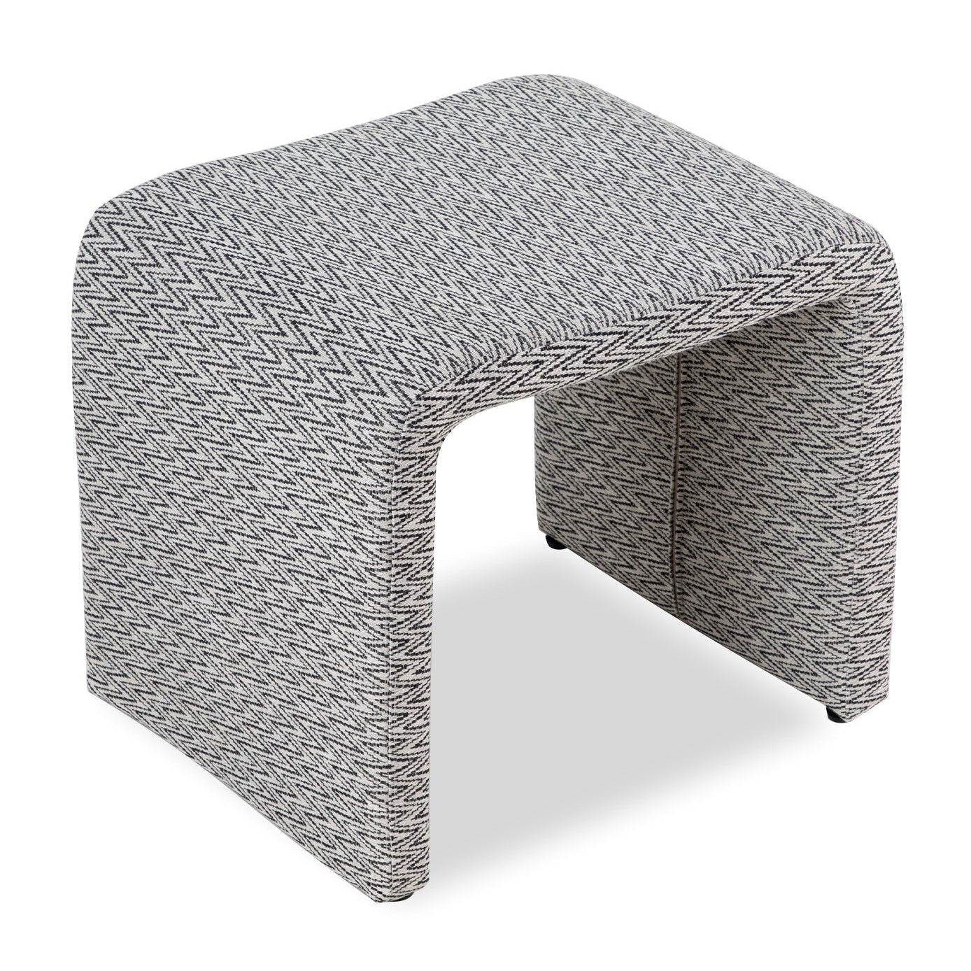 Mahak Low Emporio Pattern Linen Look Stool