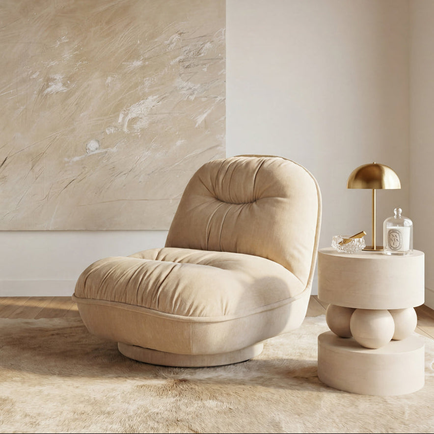 Gray Natural Swivel Chair lifestyle