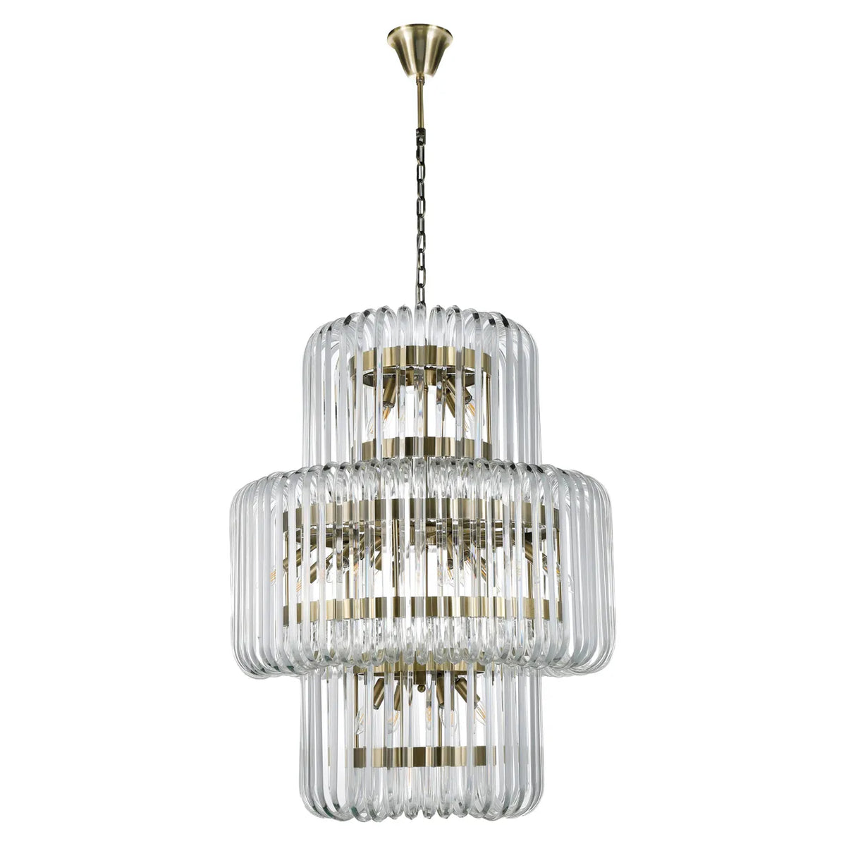 Richmond Interiors Chenna Crystal Glass Round Hanging Light