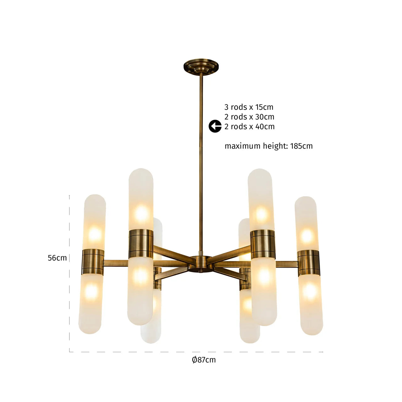 Richmond Interiors Tricon Bronze Pendant Light