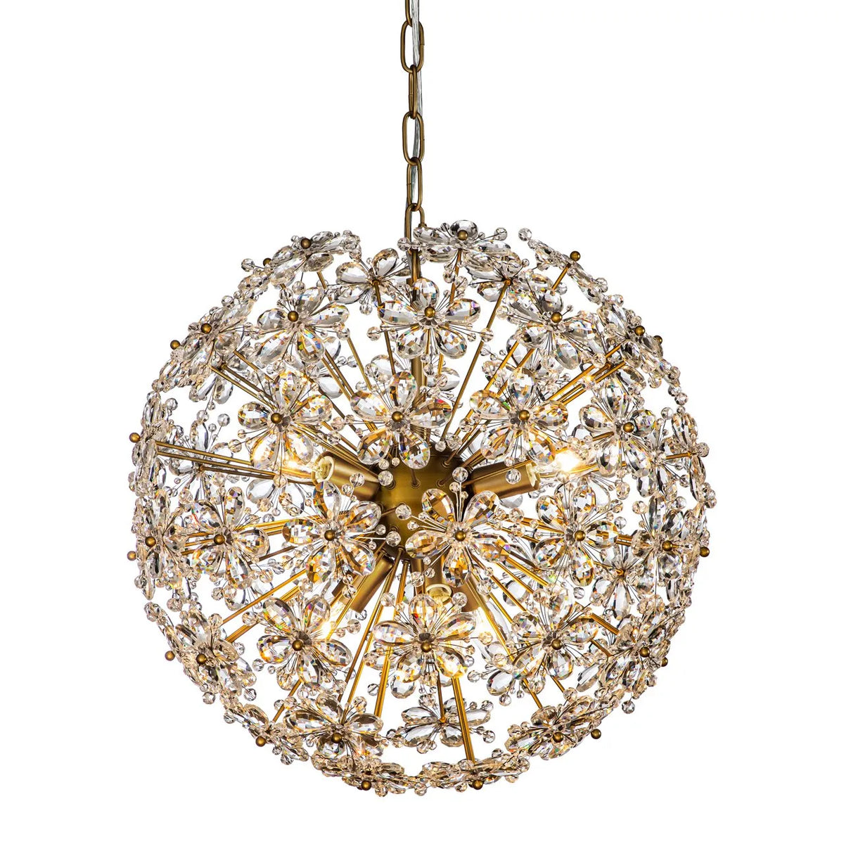 Richmond Interiors Cyntha Bronze Daisy Cluster Pendant Light
