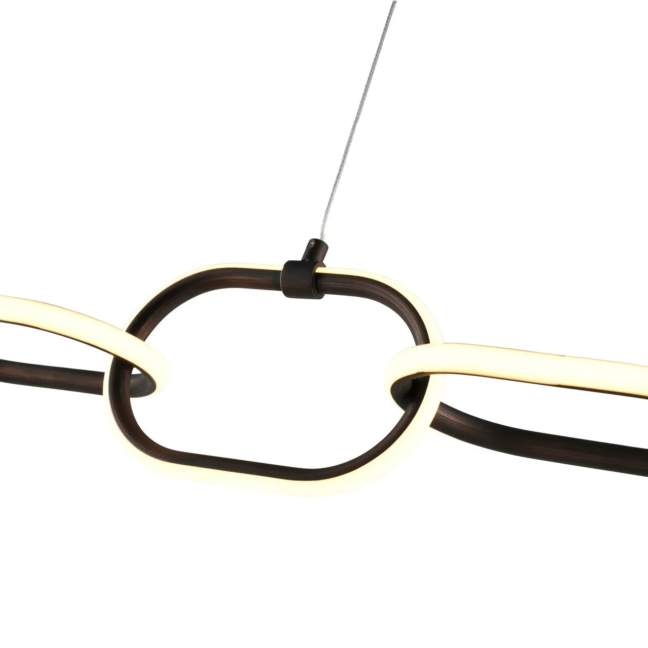 Richmond Interiors Art Deco Layn Bronze Link Chandelier