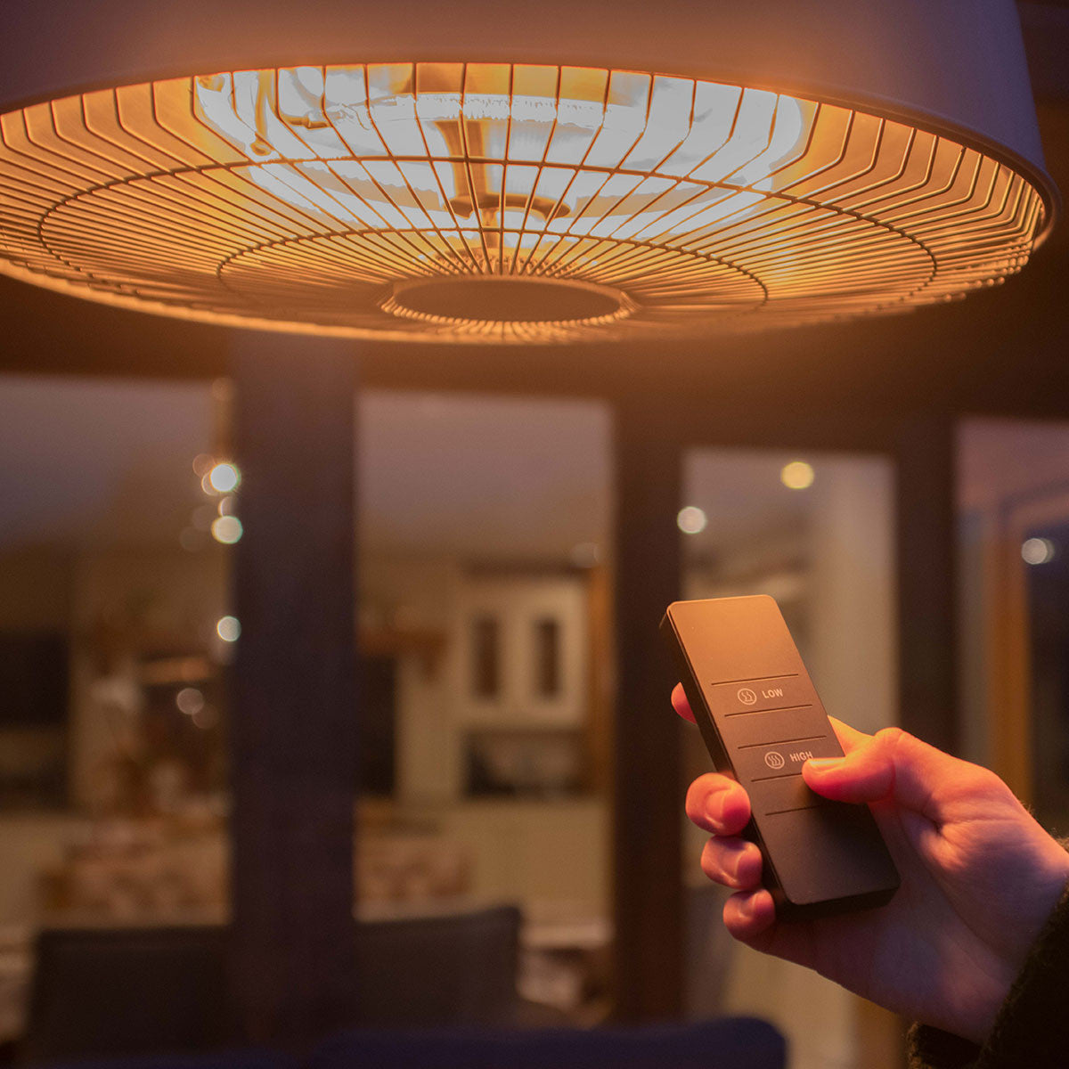 Maze Aurora Pendant Hanging Electric Patio Heater 2100W