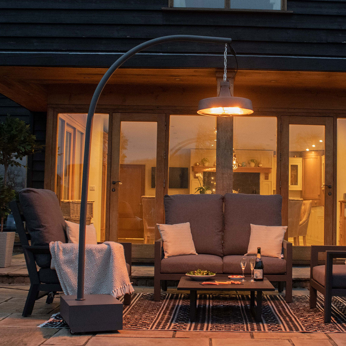 Aurora Pendant Overhang Electric Patio Heater 2100W