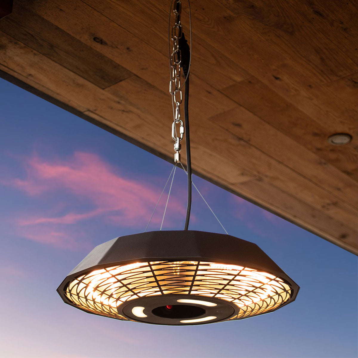 Helio Outdoor Hanging Electric Patio Heater 2000W