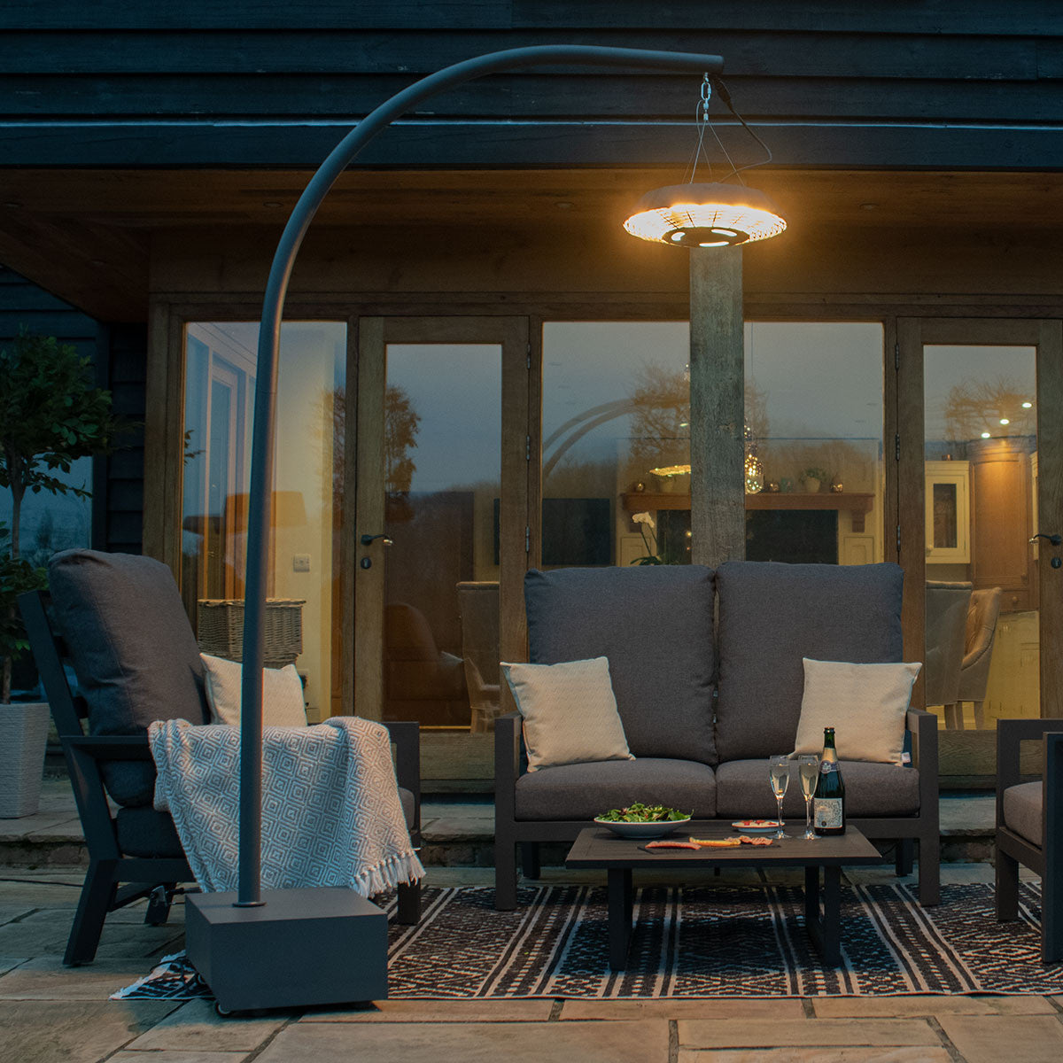 Helio Outdoor Overhang Electric Patio Heater 2000W