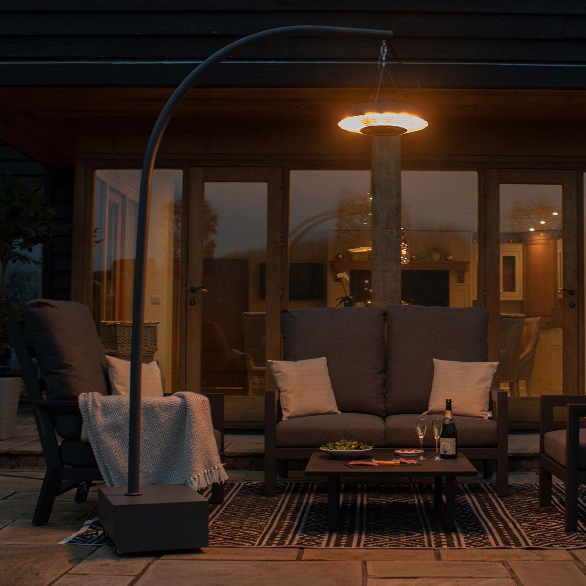 Maze Helio Outdoor Overhang Electric Patio Heater 2000W