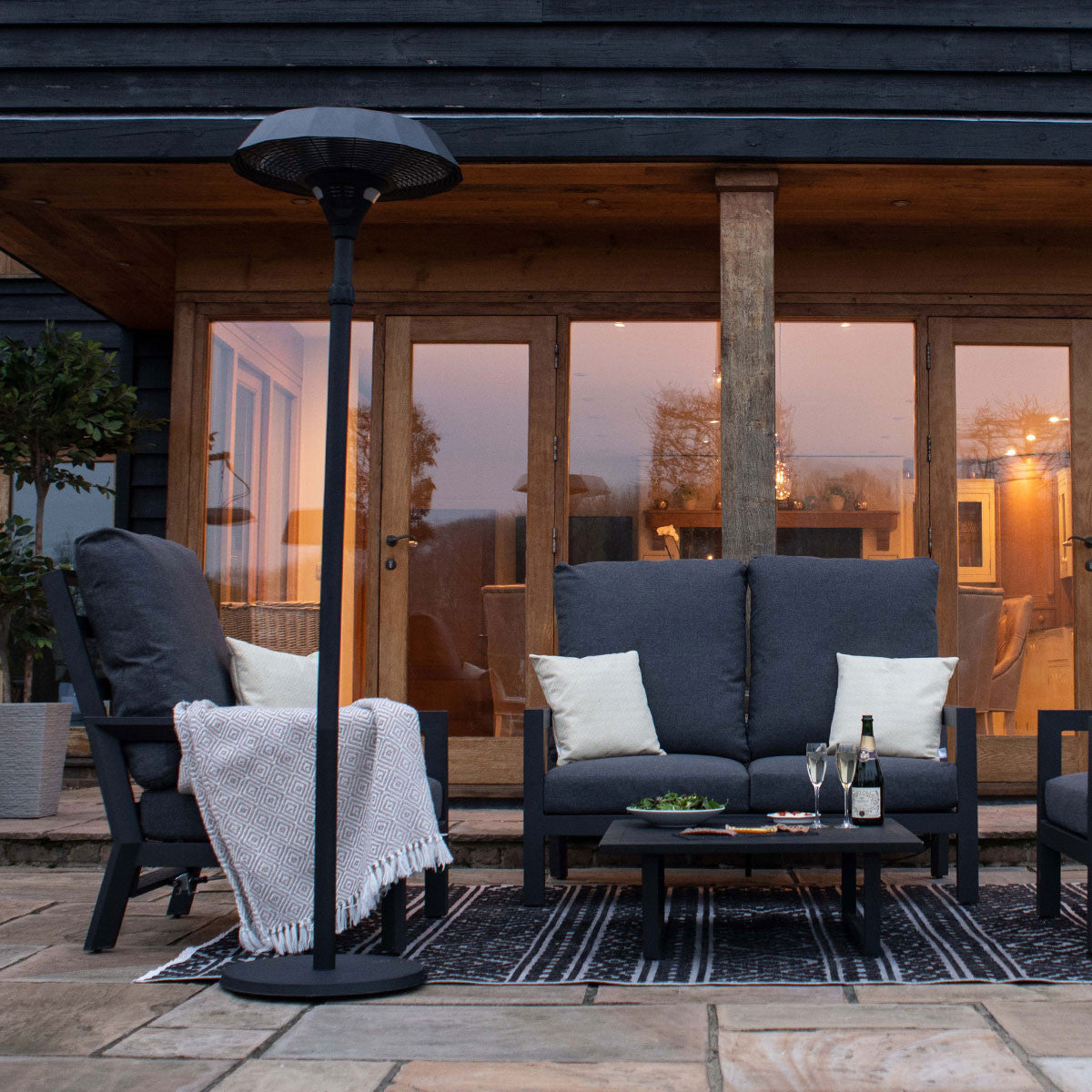 Maze Helio Outdoor Freestanding Electric Patio Heater 2100W