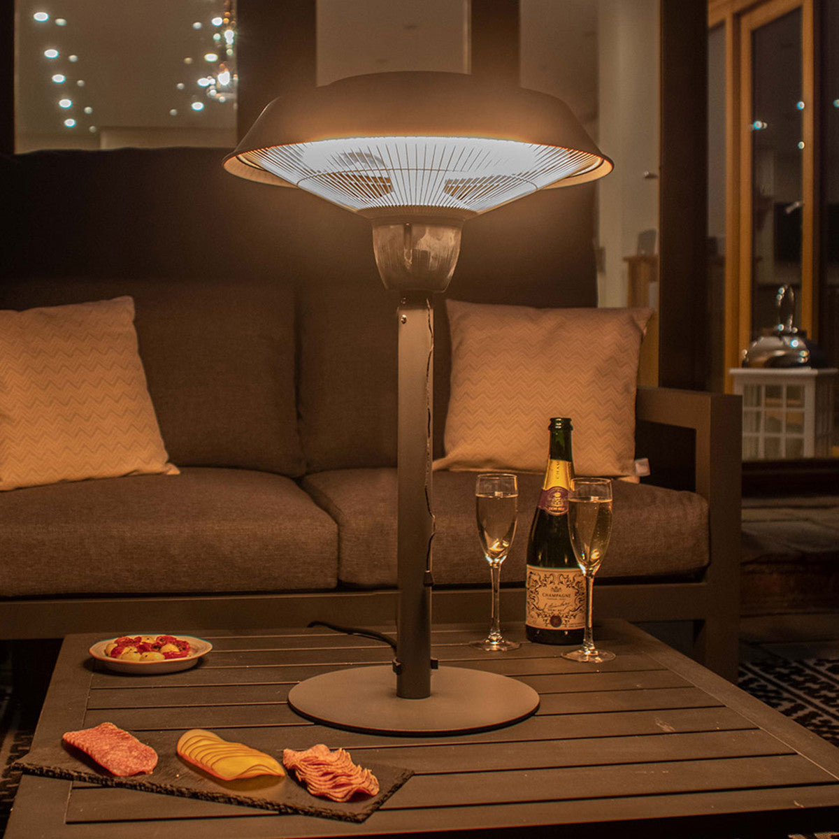 Hestia Outdoor Table Top Electric Patio Heater 1500W
