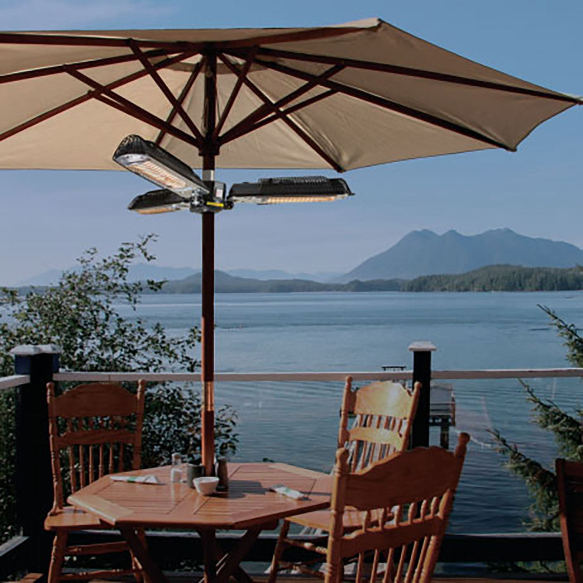 Vulcan Parasol Tri Electric Patio Heater 2000W