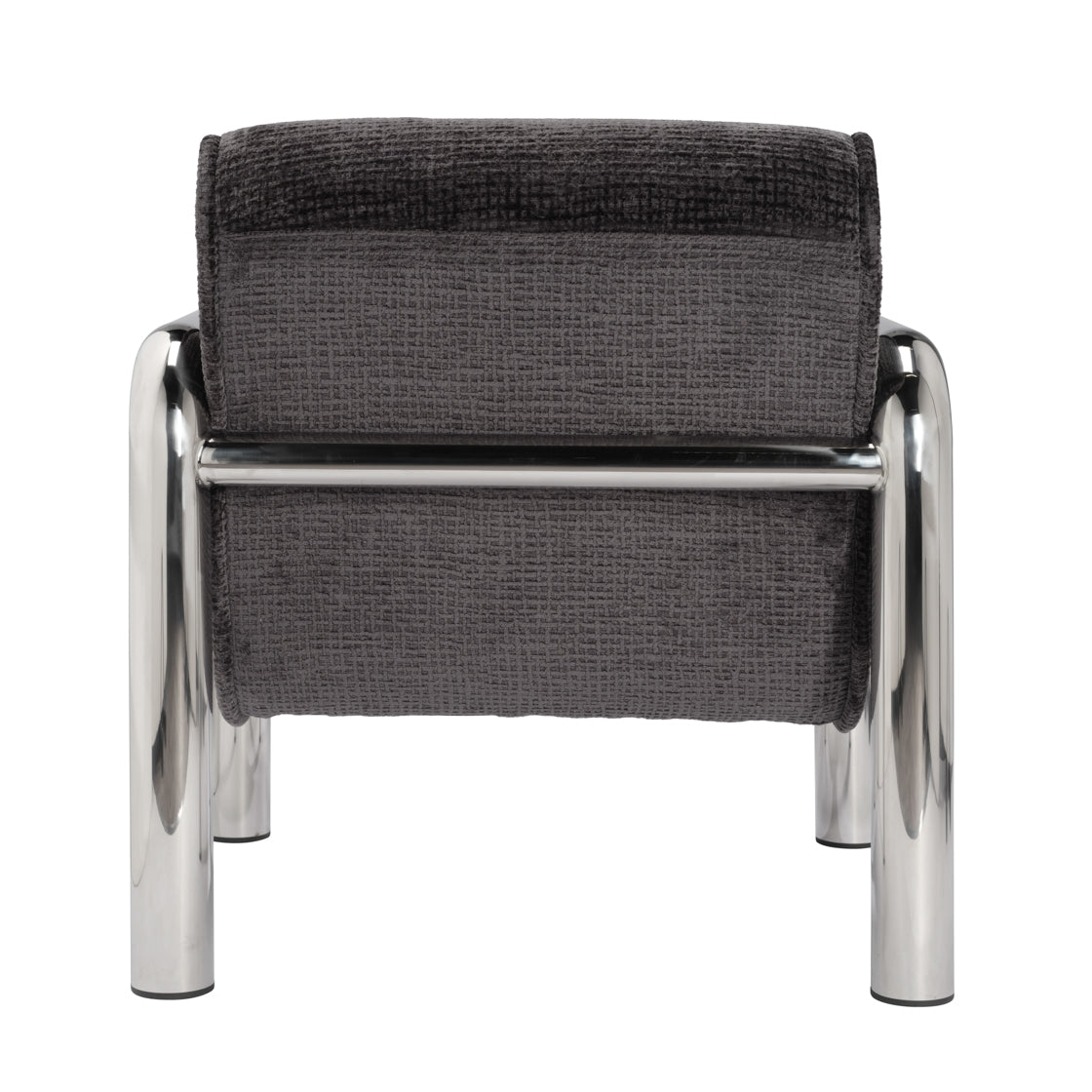 Haider Black Velvet & Chrome Armchair