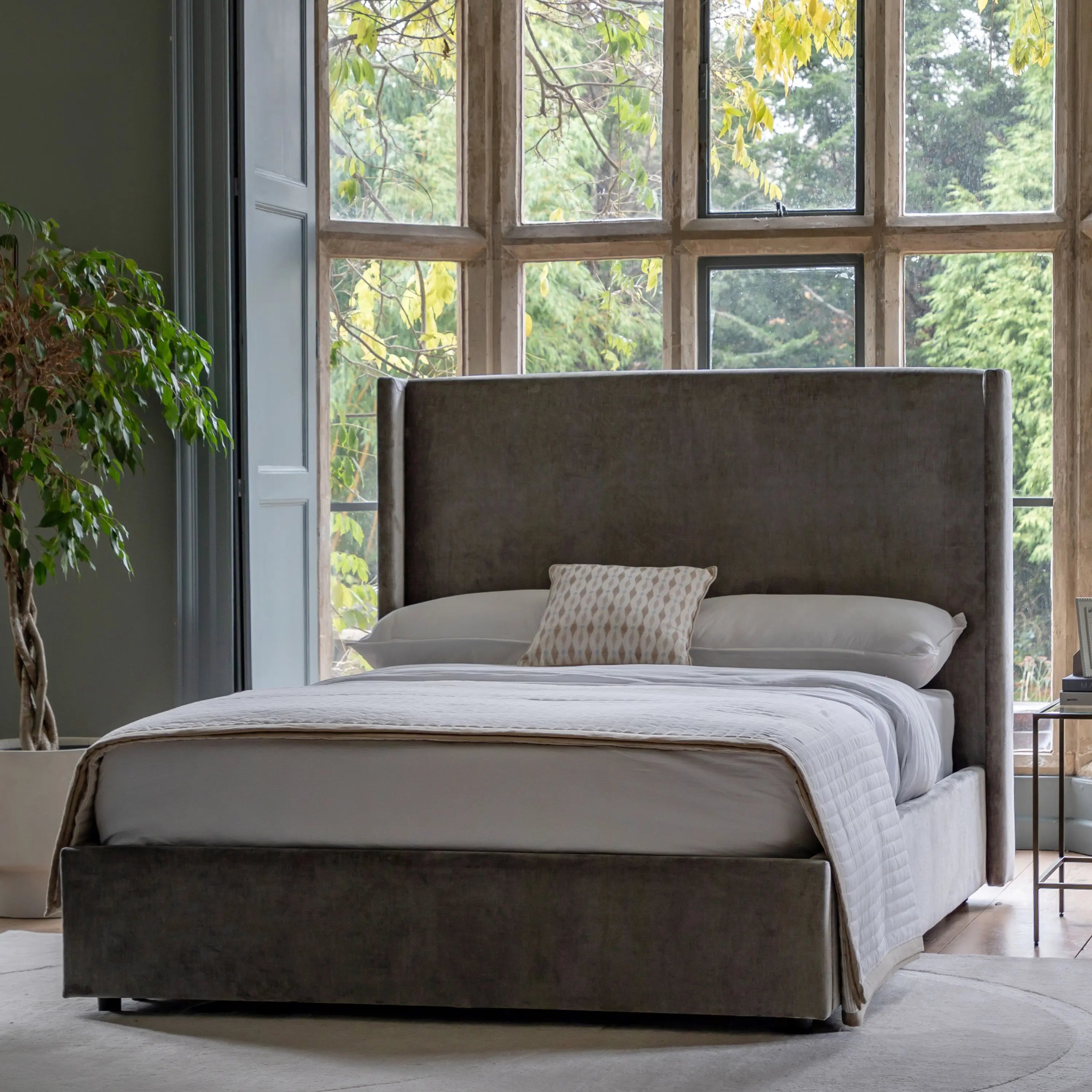 Westmere Celine Wishing Well Grey Super King Size Ottoman Bed