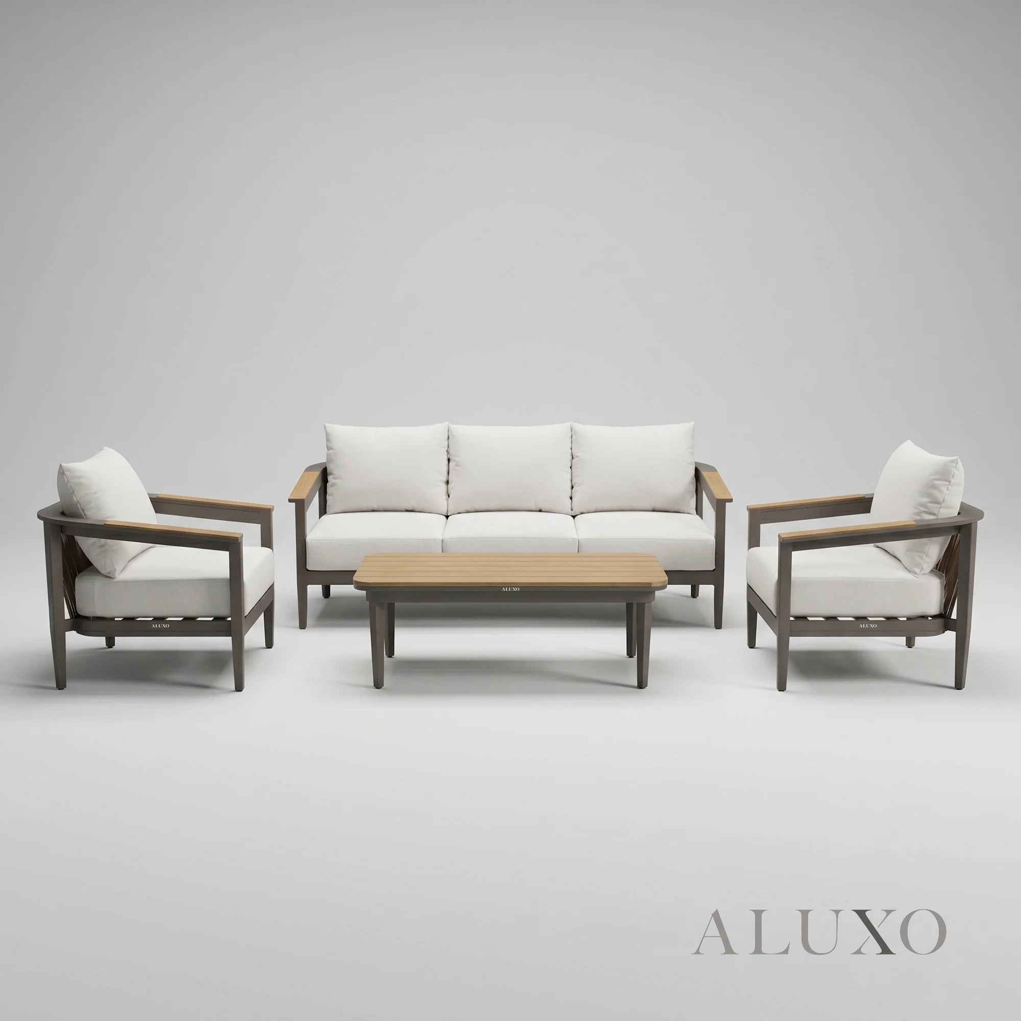 Hemera Outdoor Range - Wood - 5 Seater Lounge Set