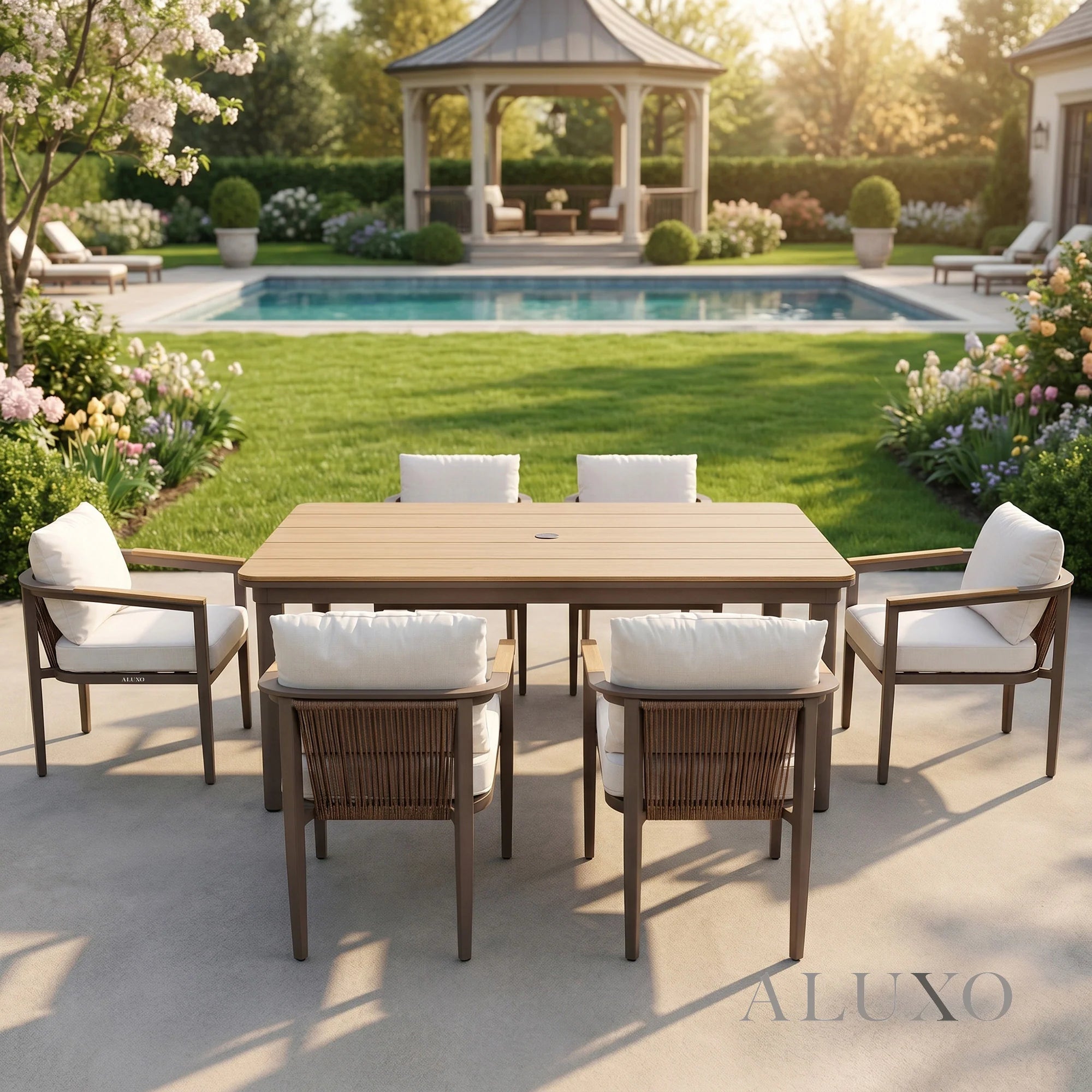 Hemera Outdoor Range - 6 Seater Dining Set