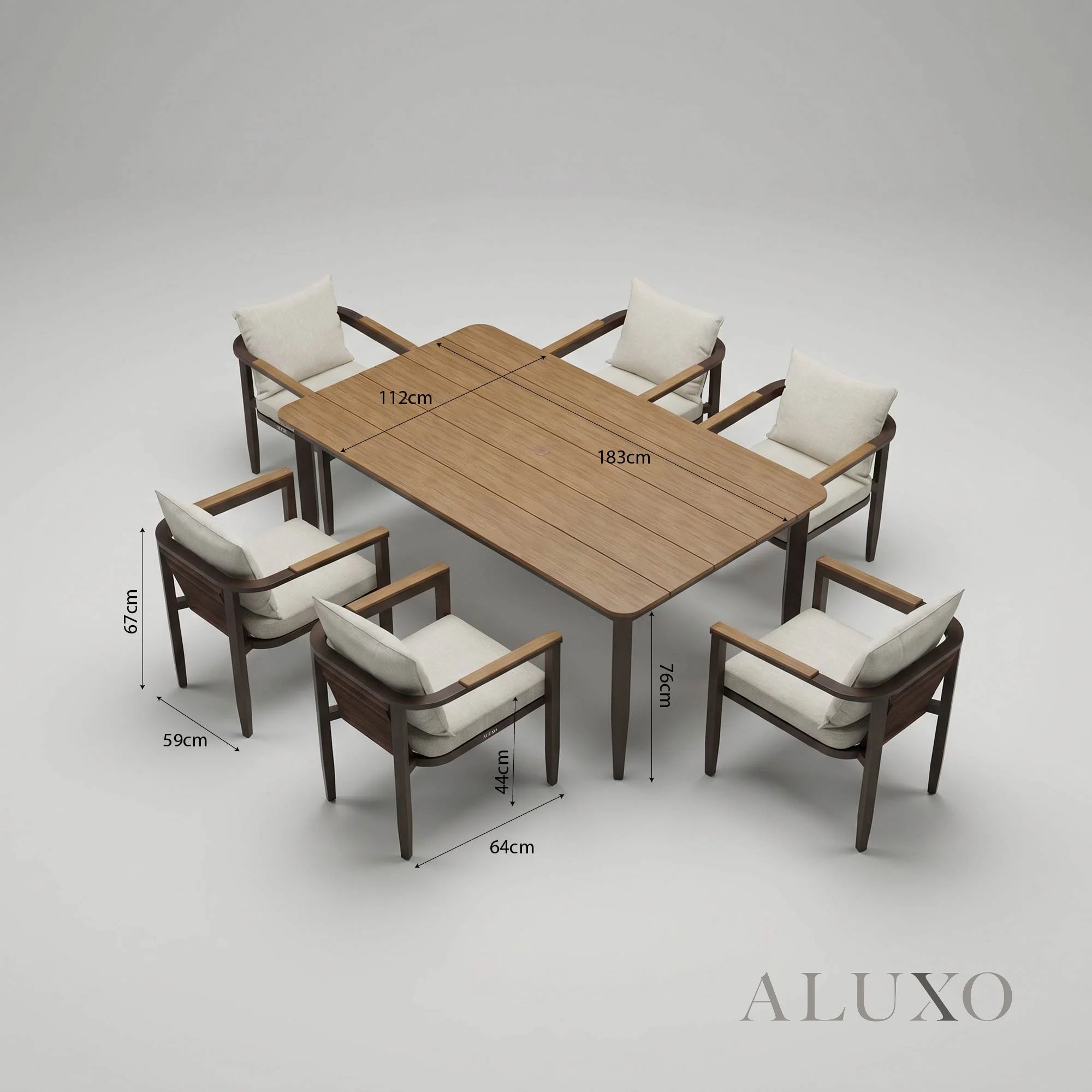 Hemera Outdoor Range - 6 Seater Dining Set