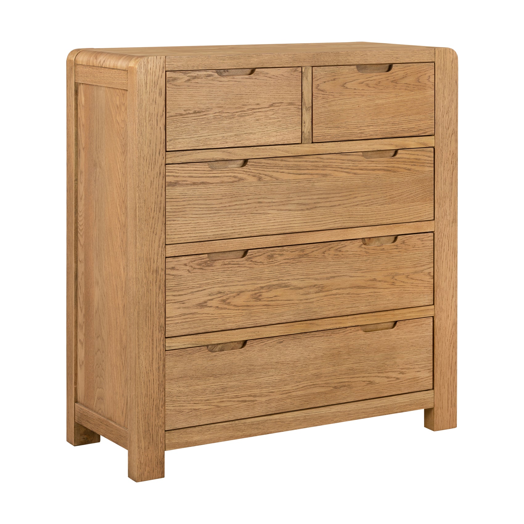 Kingsley Solid Oak Chest 2 Over 3