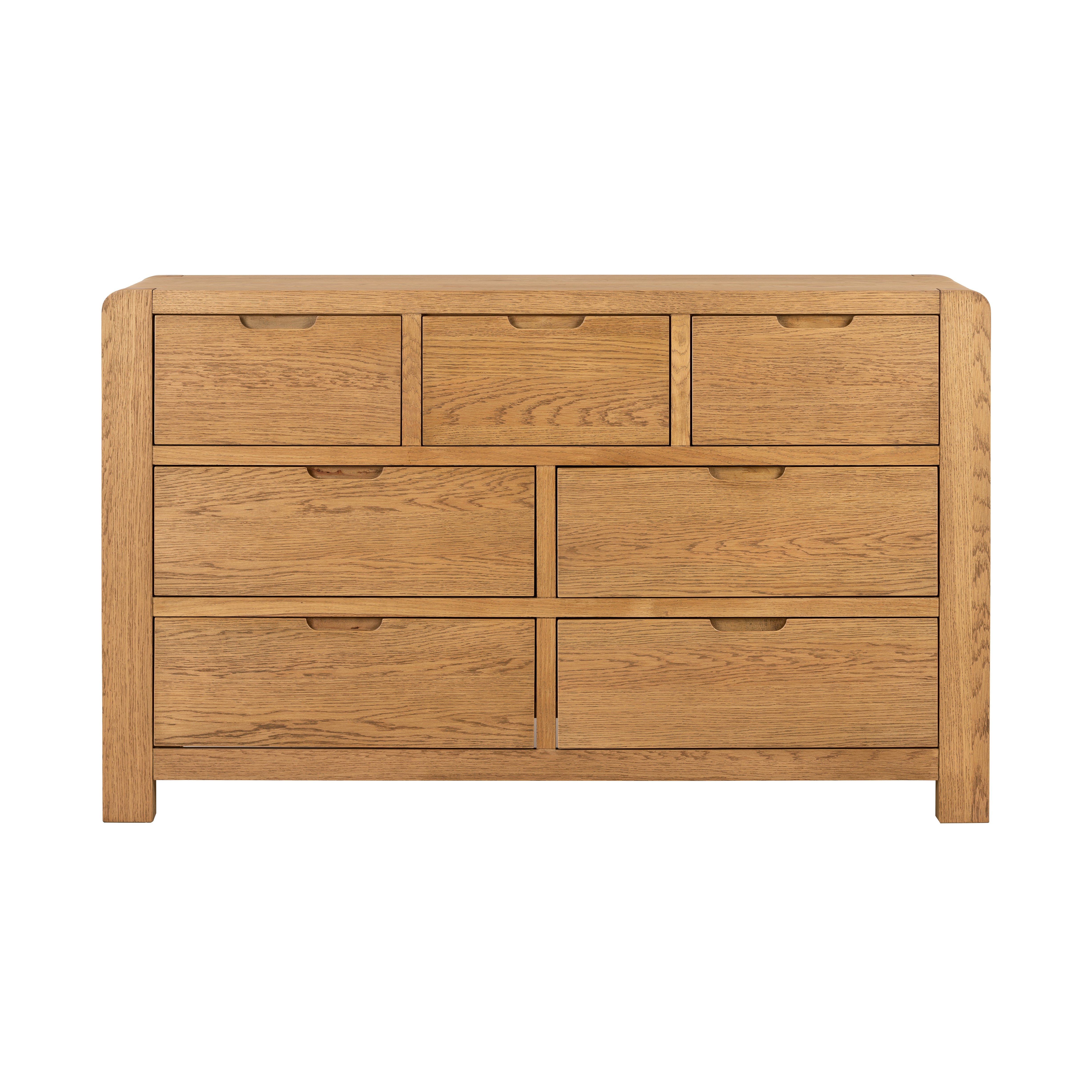 Kingsley Solid Oak Chest 3 Over 4