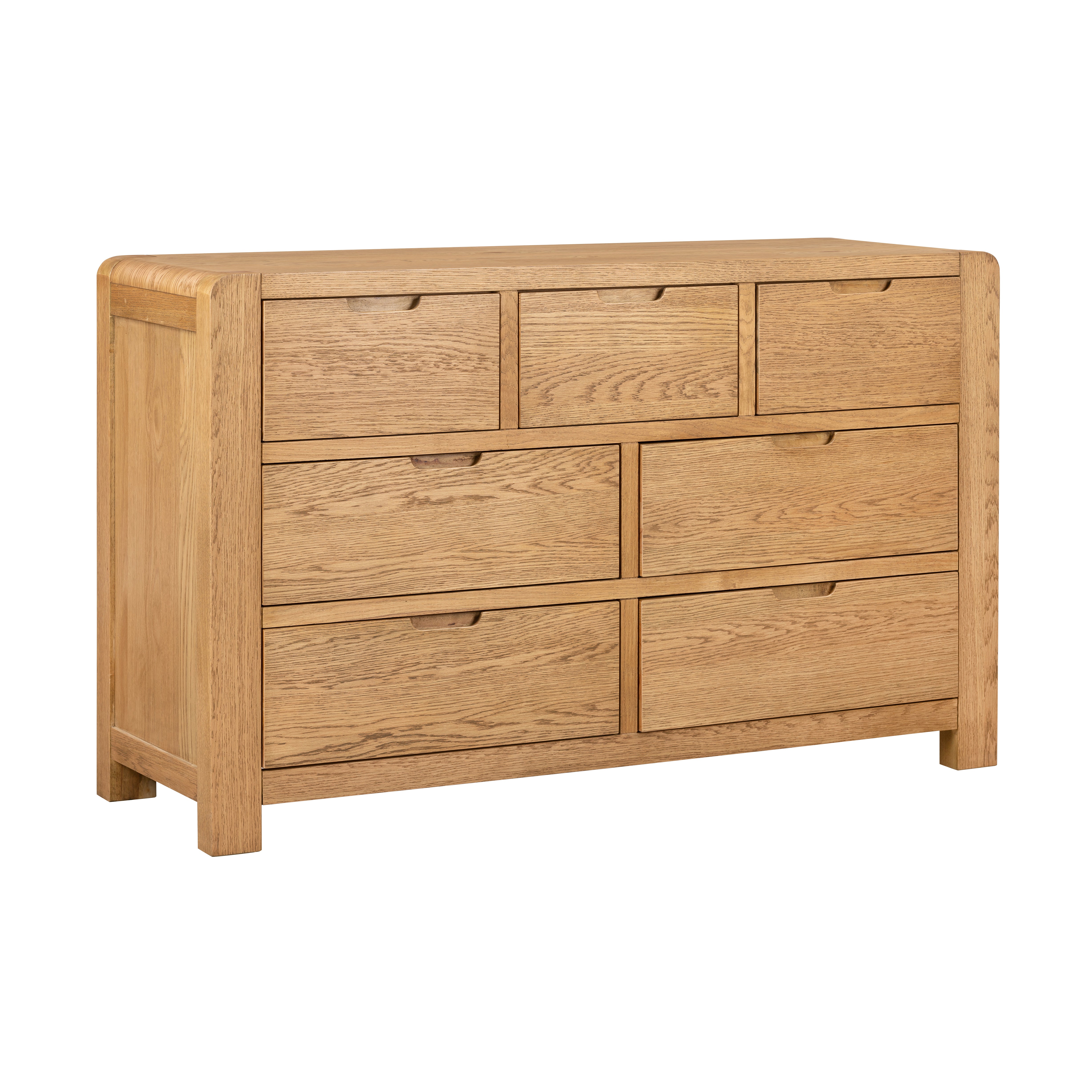 Kingsley Solid Oak Chest 3 Over 4