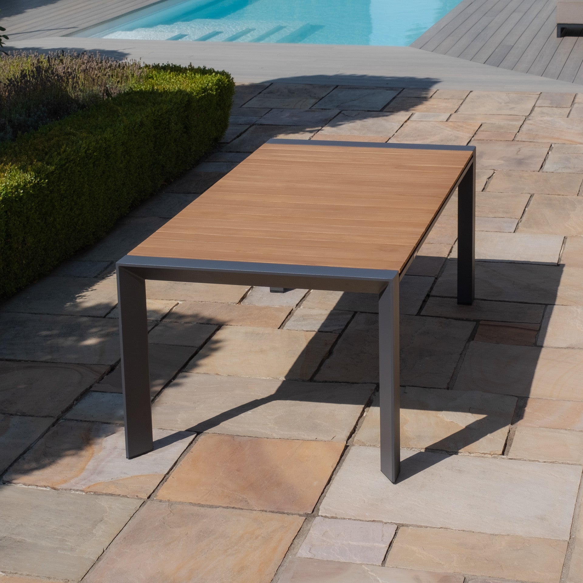 Jakarta Teak Rectangular Extending Dining Table with Oxford Heritage Dining Chairs