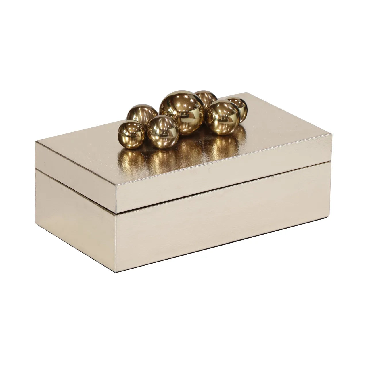 Richmond Interiors Quinnh Gold Balls Collection Storage Box