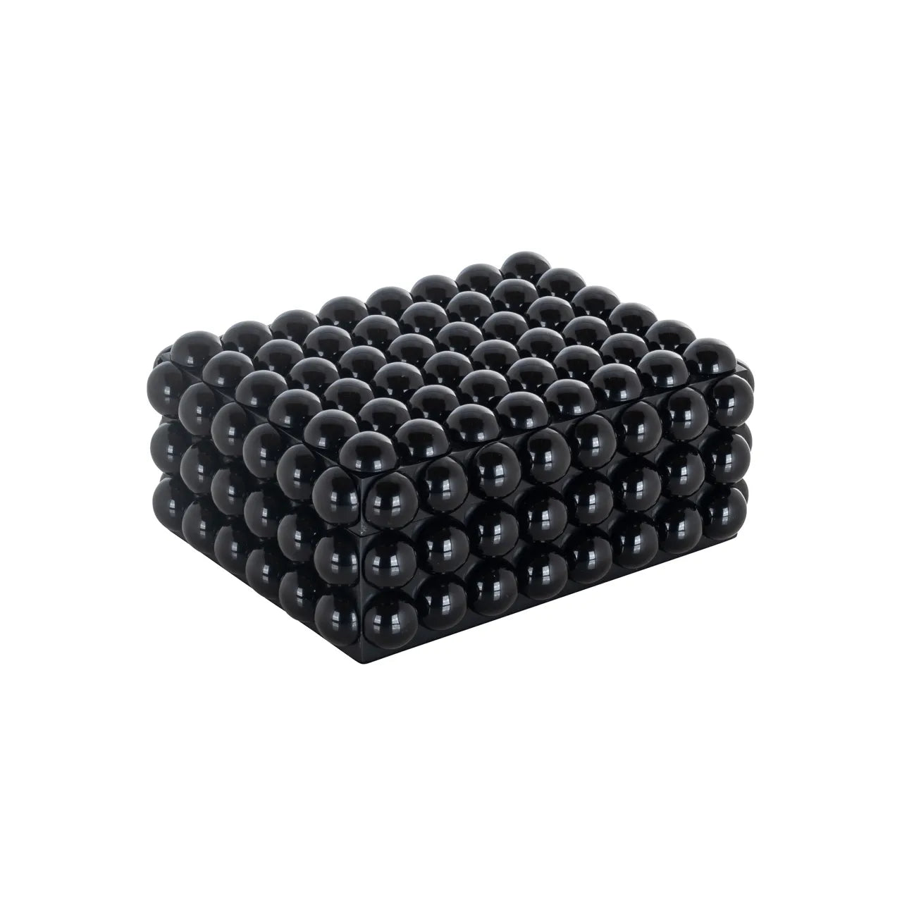 Richmond Interiors Batool Black Balls Jewellery Box Small