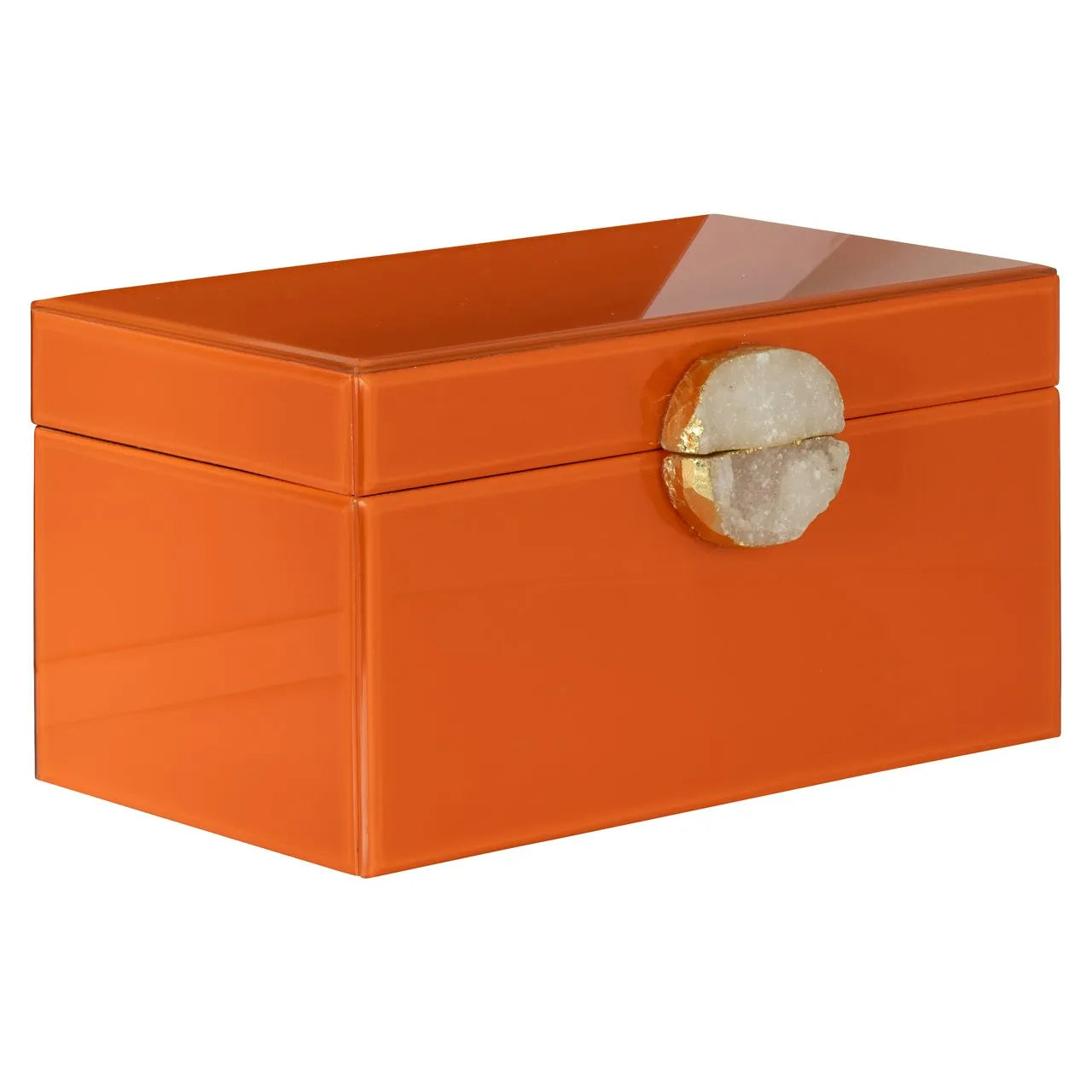 Richmond Interiors Lia Orange Glass Jewellery Box