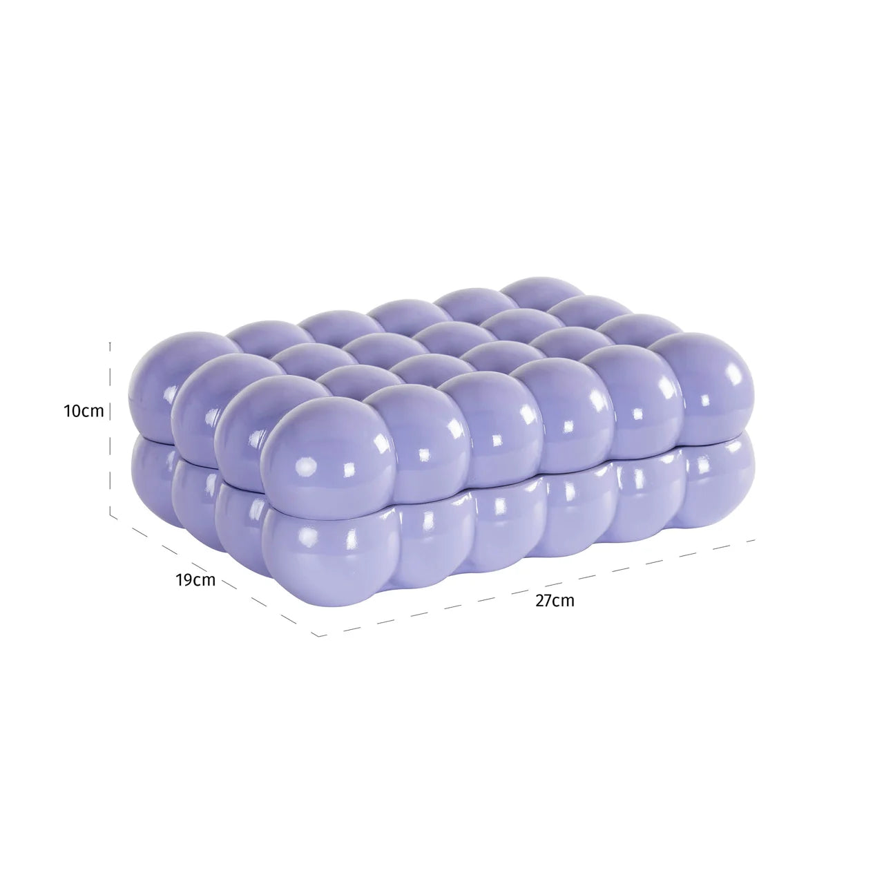 Richmond Interiors Cece Purple Decorative Storage Box | Large