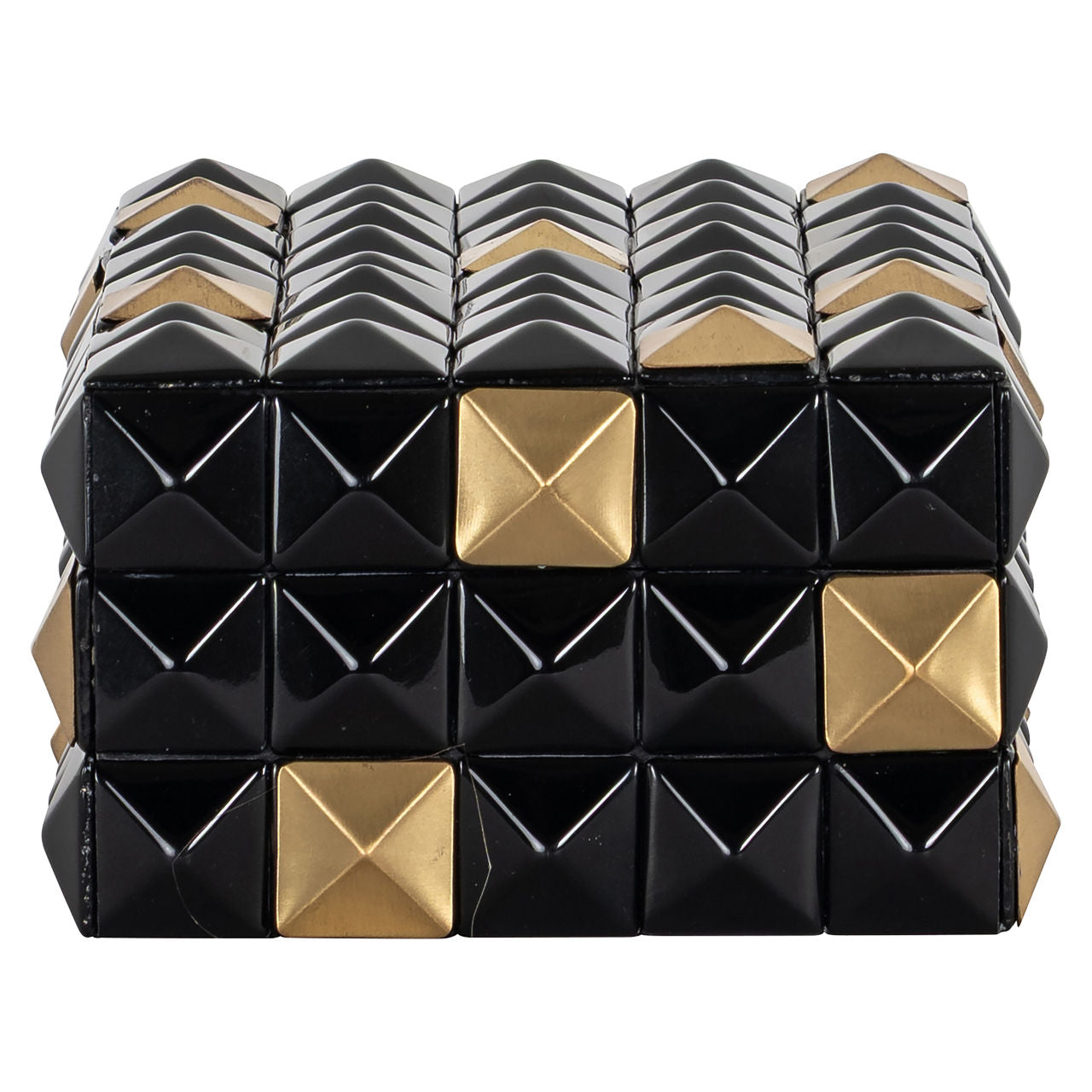 Storage box Velicia black/gold