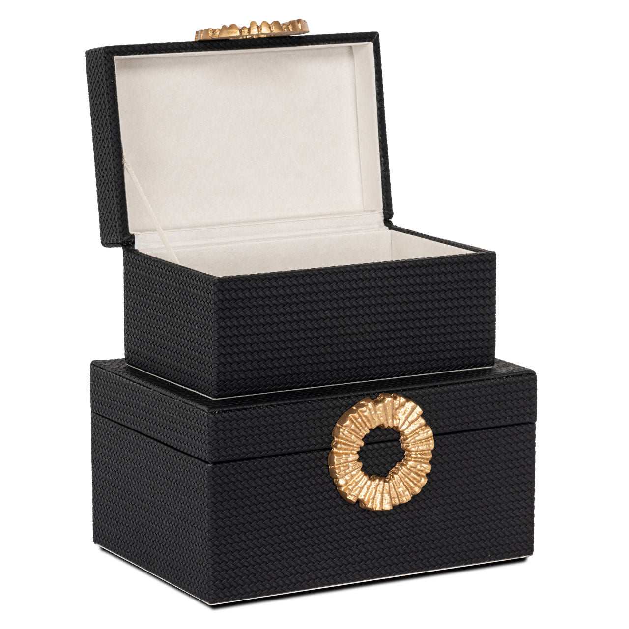 Storage box Amal black/gold small