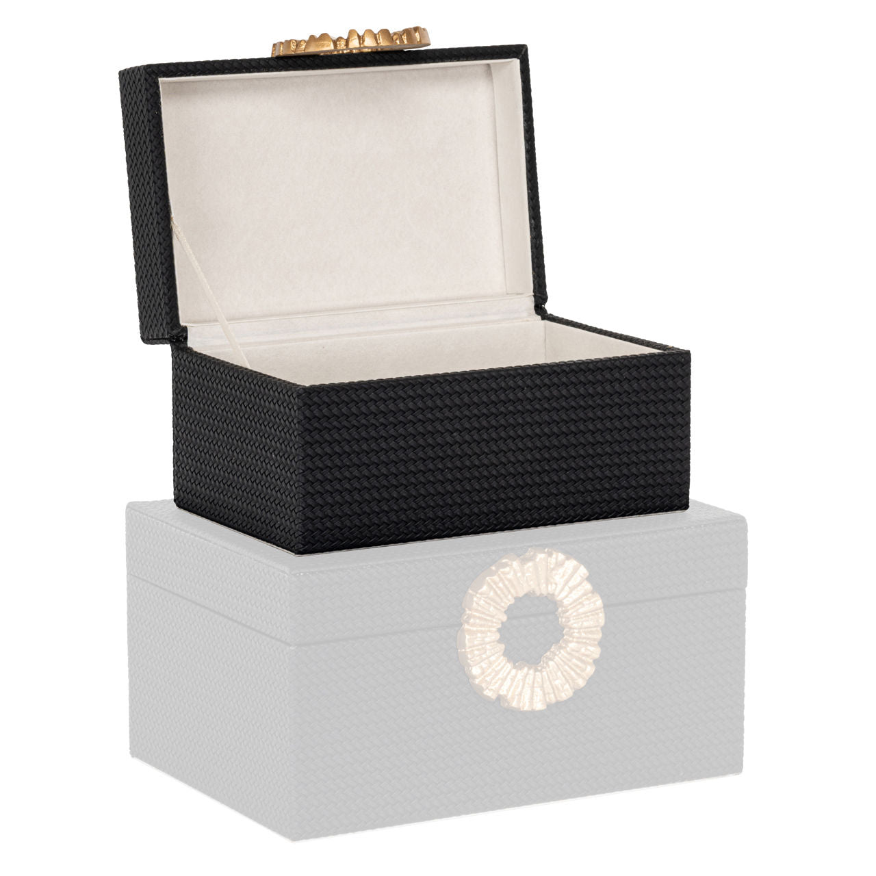 Storage box Amal black/gold small