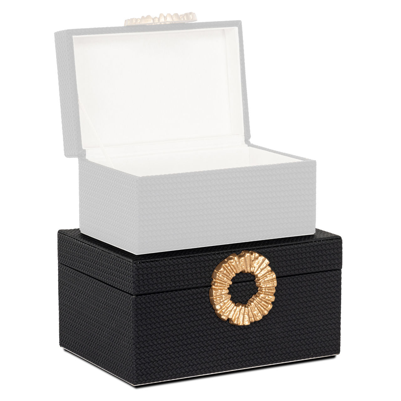 Storage box Amal black/gold large