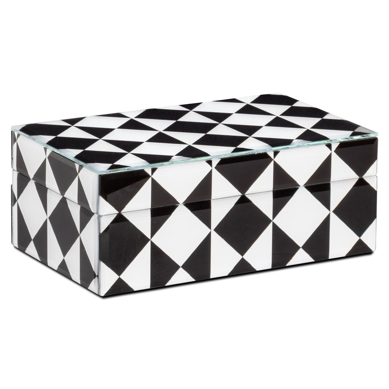 Storage box Silas black/white small