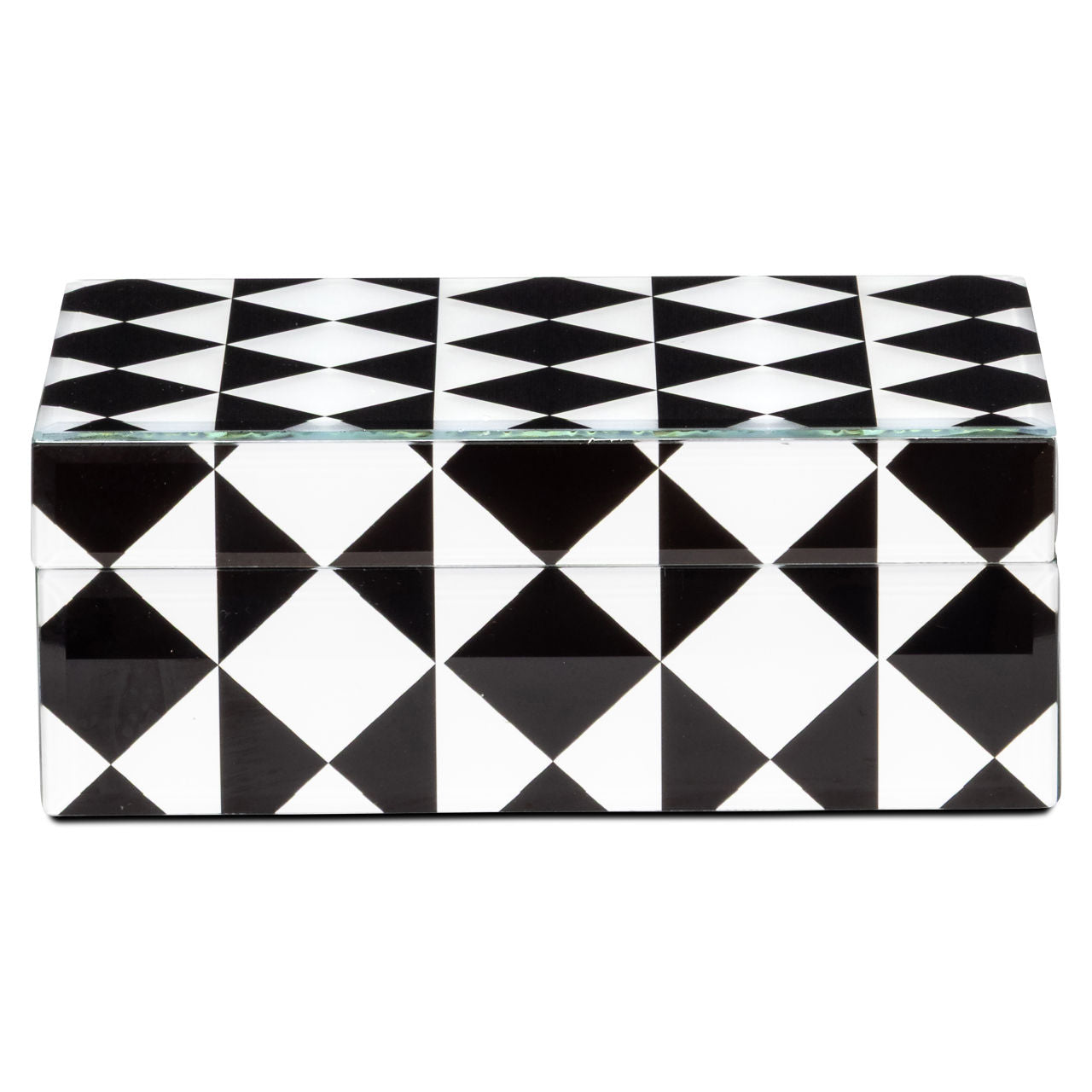 Storage box Silas black/white small