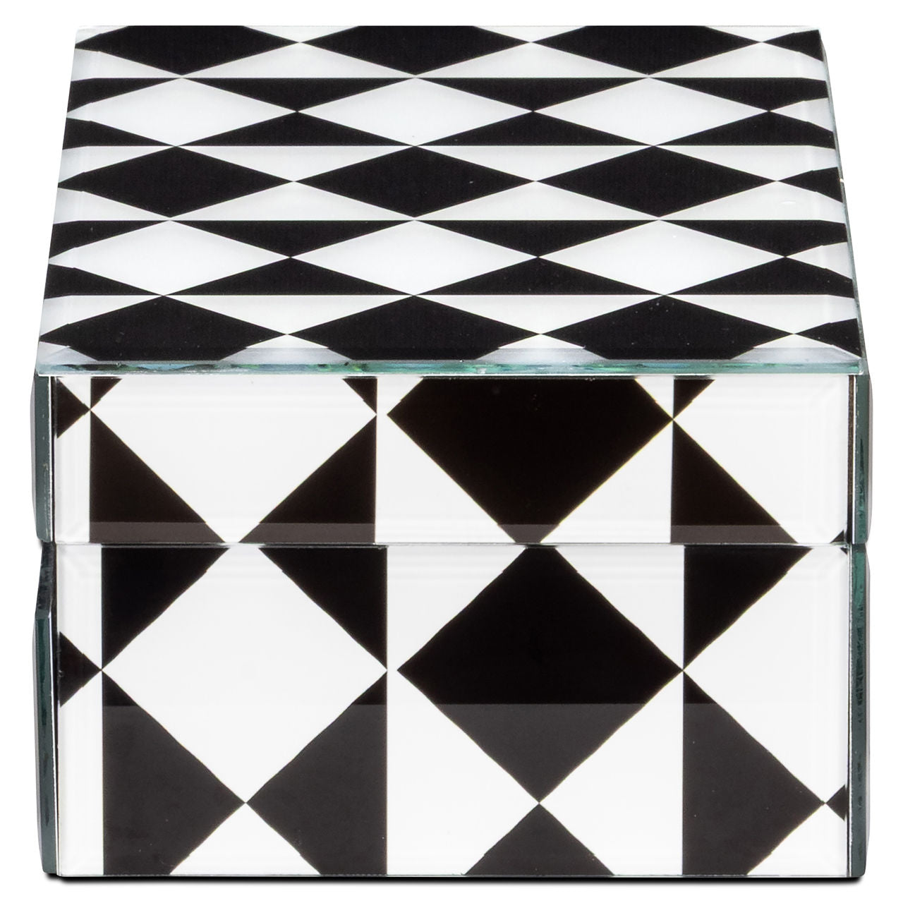 Storage box Silas black/white small