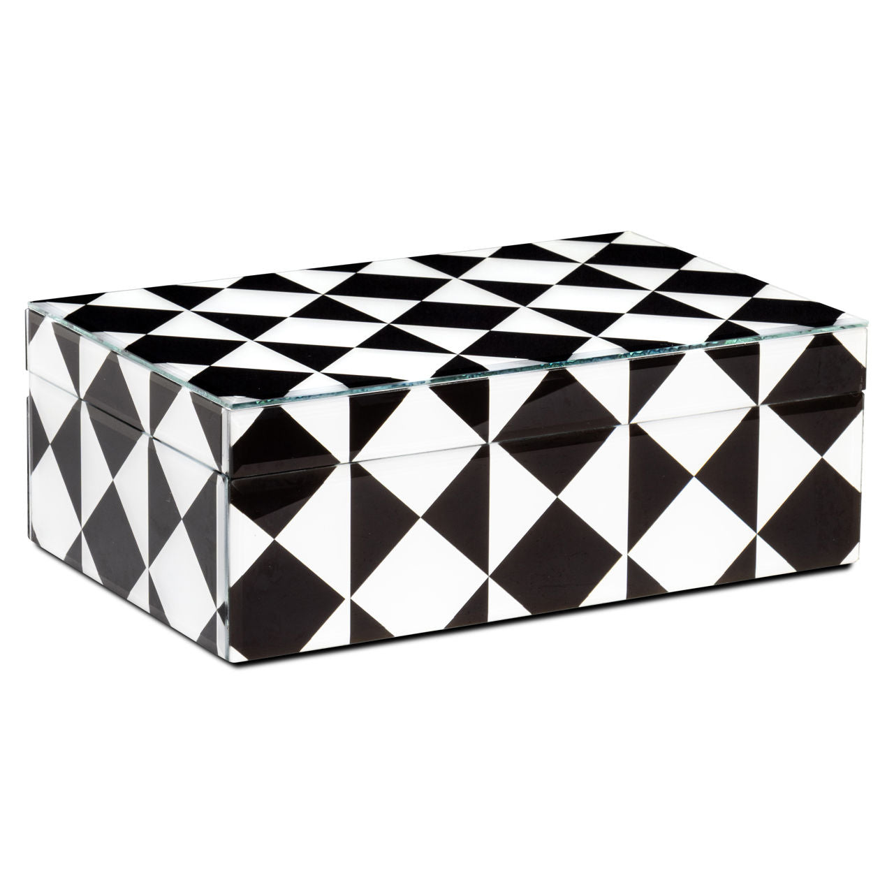 Storage box Silas black/white large
