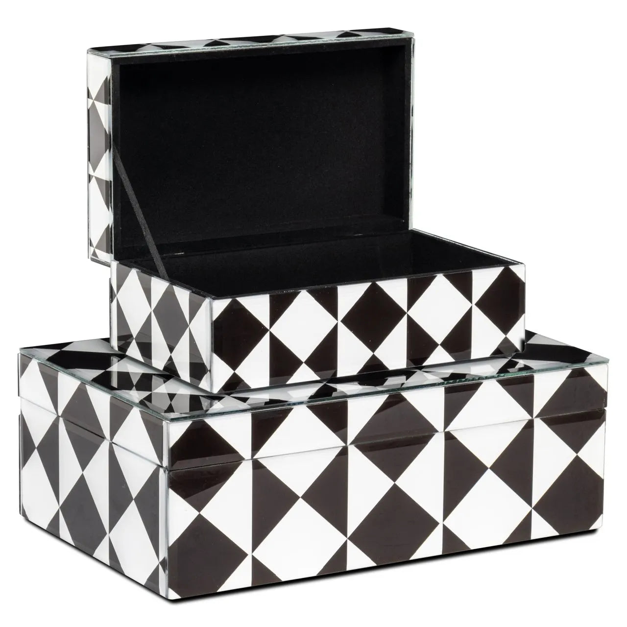 Richmond Interiors Silas Black & White Storage Box | Large