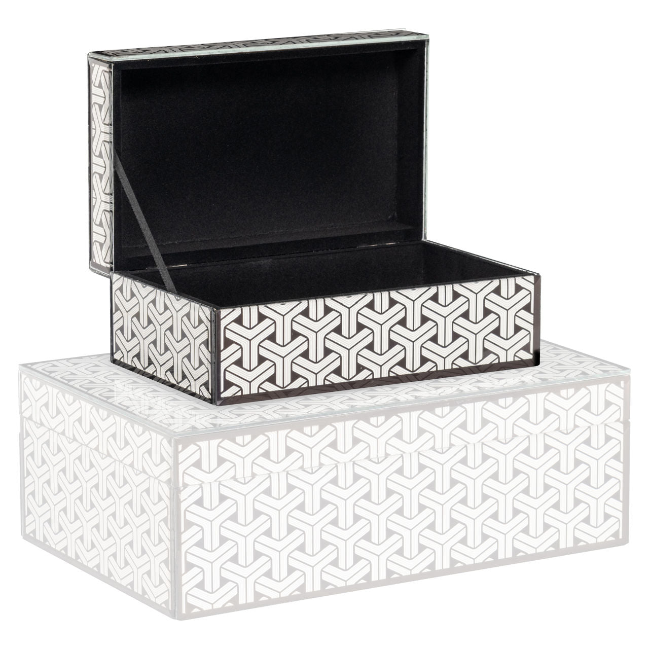 Storage box Feliz black/white small