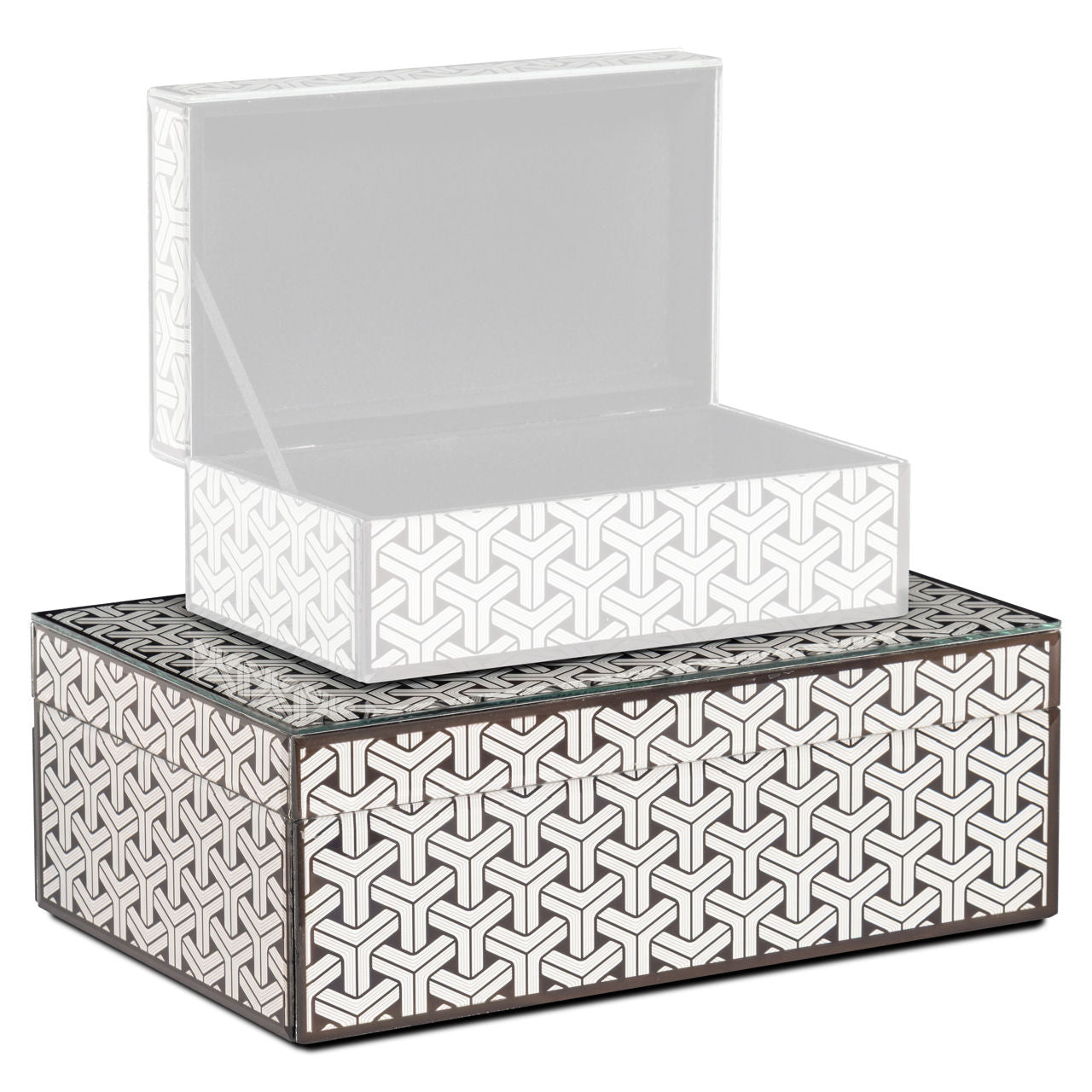 Storage box Feliz black/white large