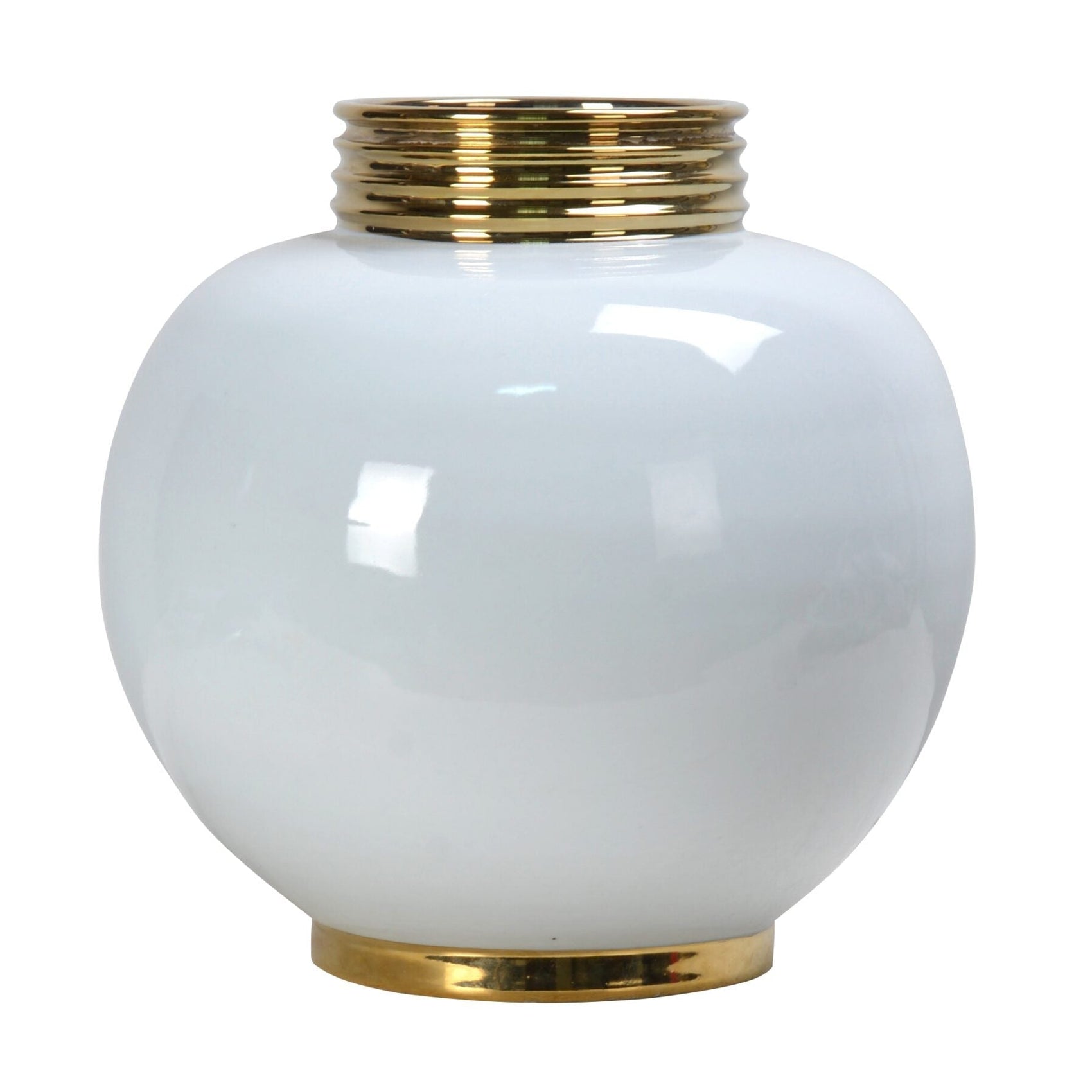 Globus White & Gold Ceramic Vase