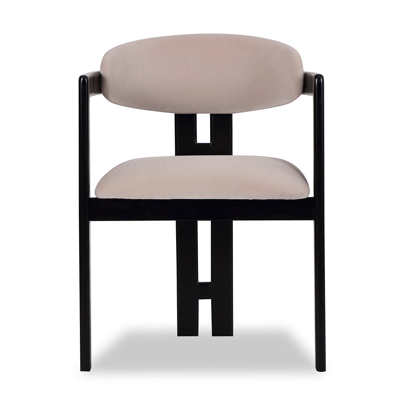 Neo Gainsborough Ash Grey Velvet Dining Chair