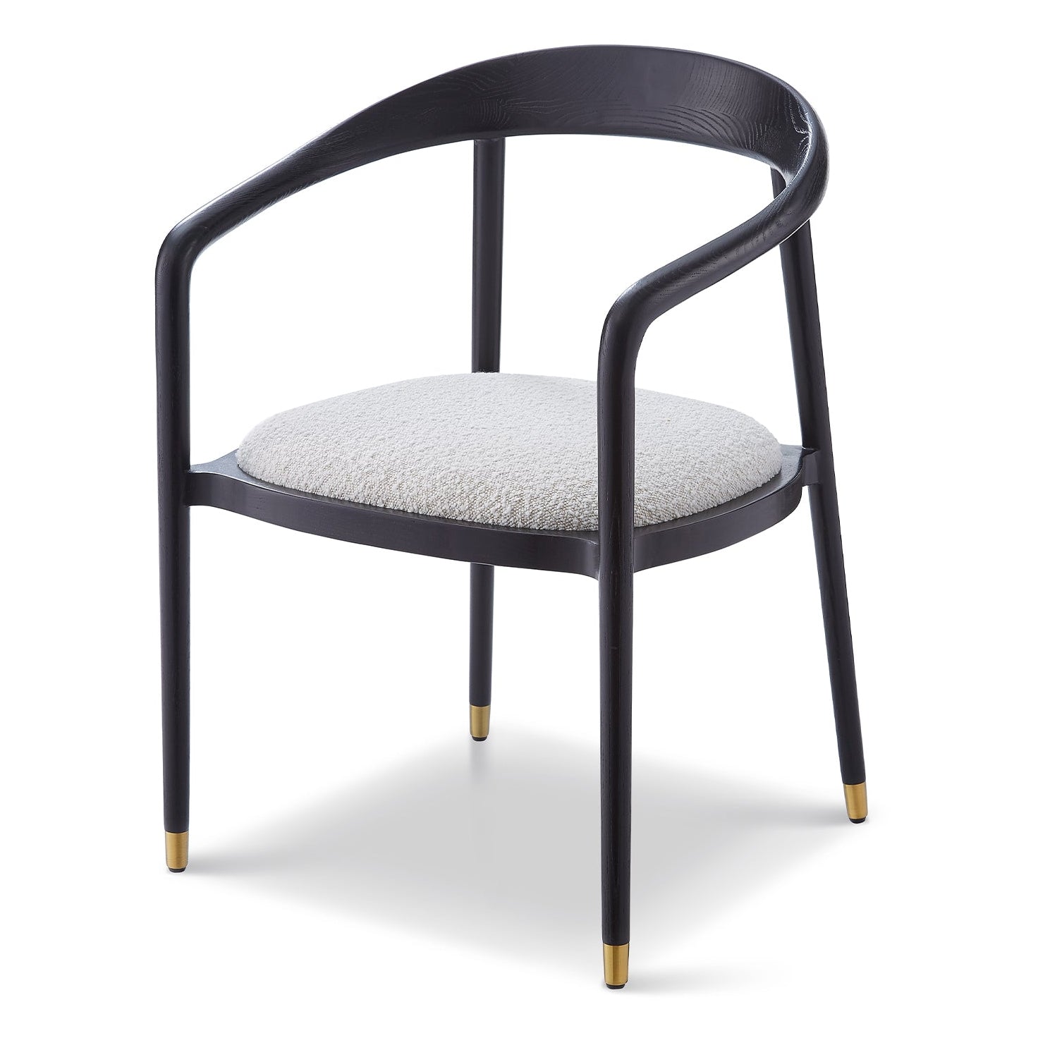 Fluid Sand Cream Boucle Dining Chair
