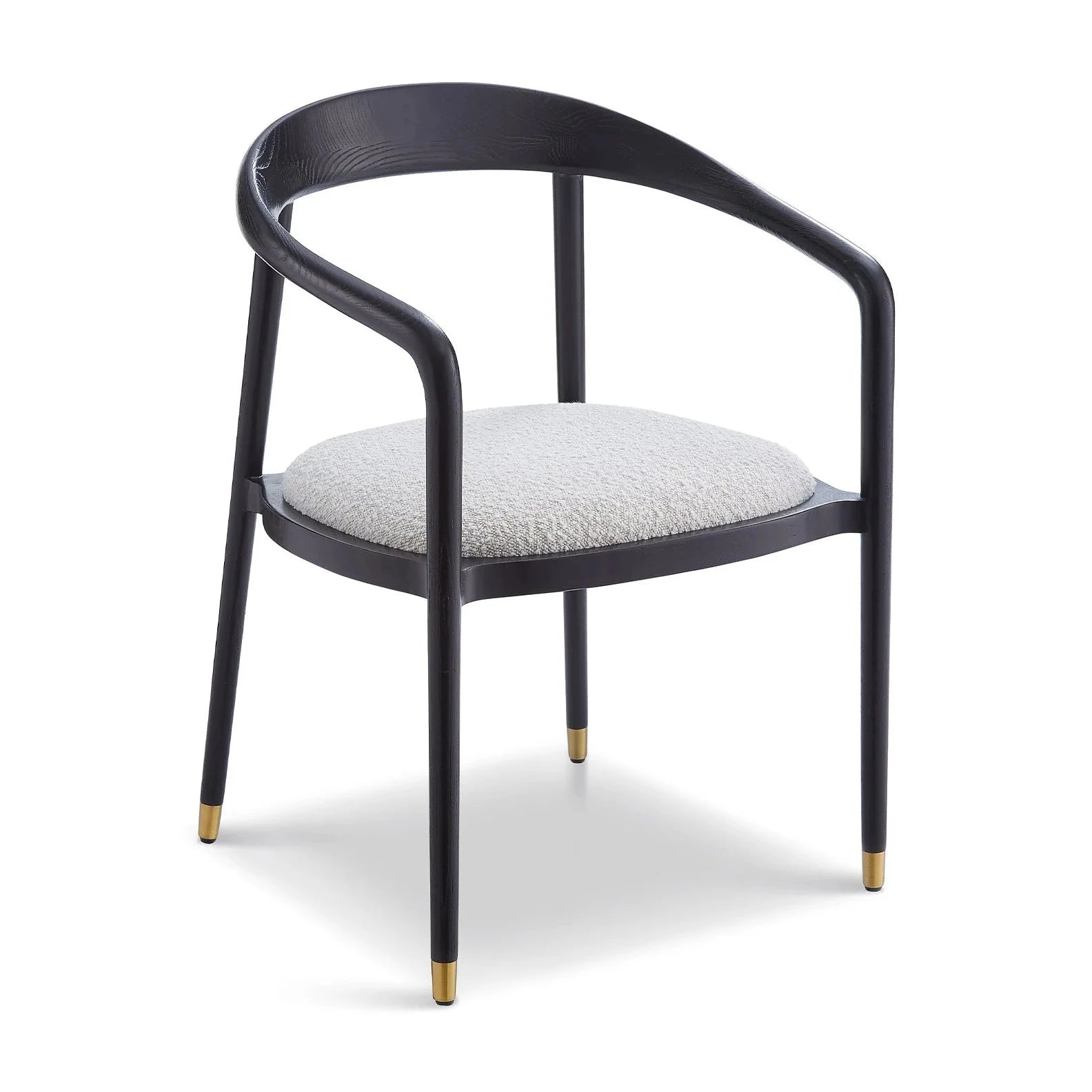 Fluid Sand Cream Boucle Dining Chair
