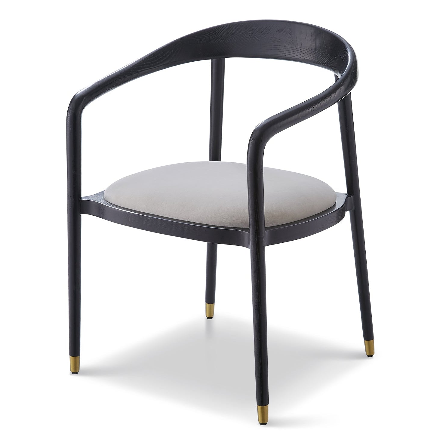 Fluid Gainsborough Ash Grey Velvet Dining Chair